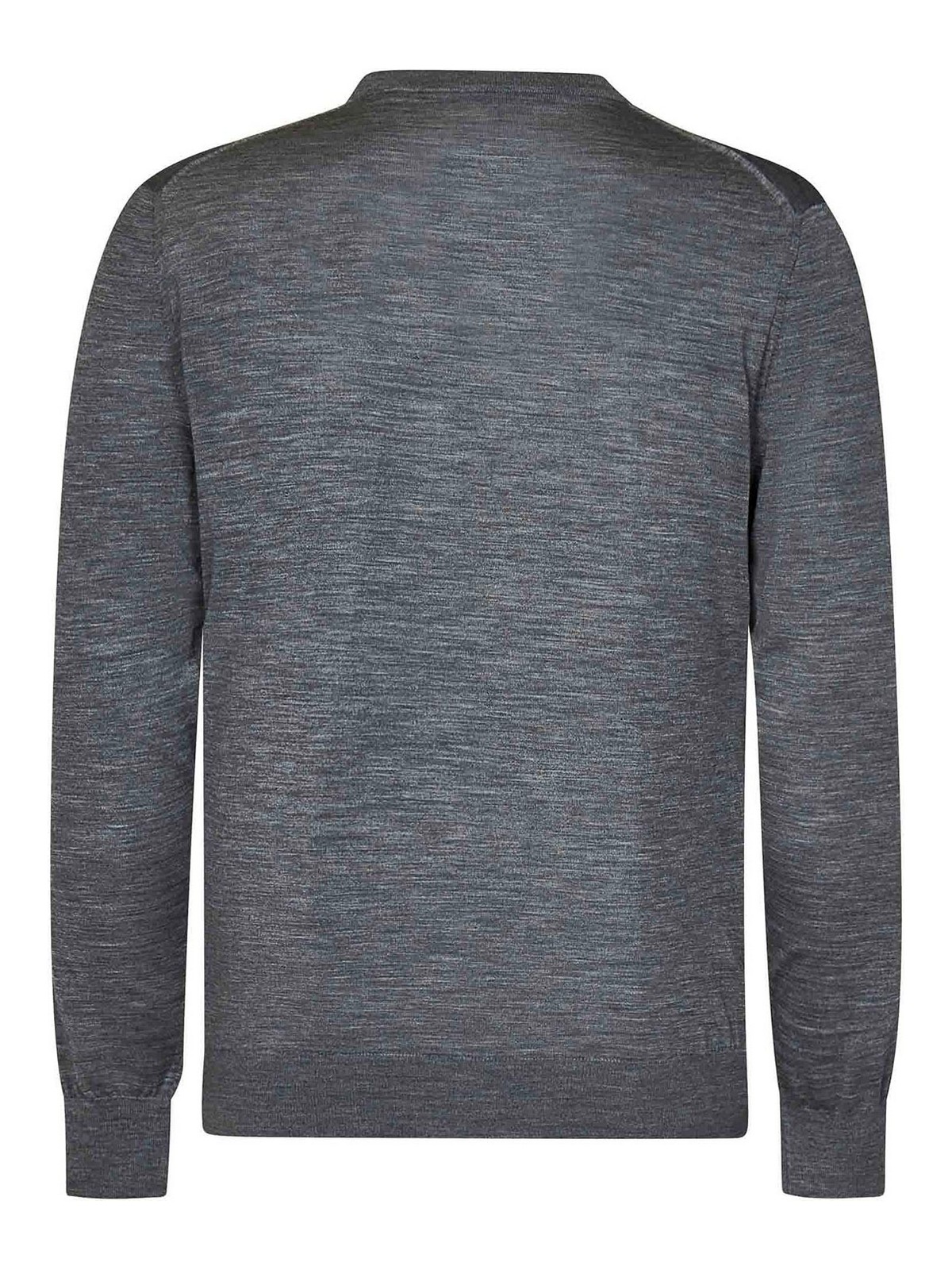 Shop Kiton Crew Necks In Grey