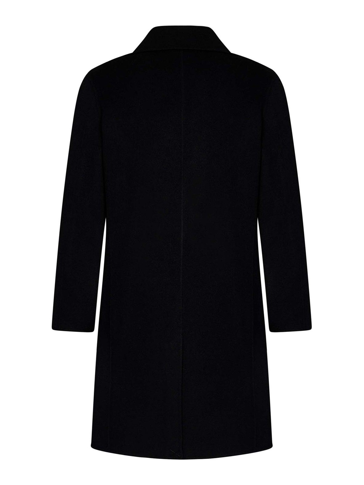 Shop Low Brand Single-breasted Coat In Black