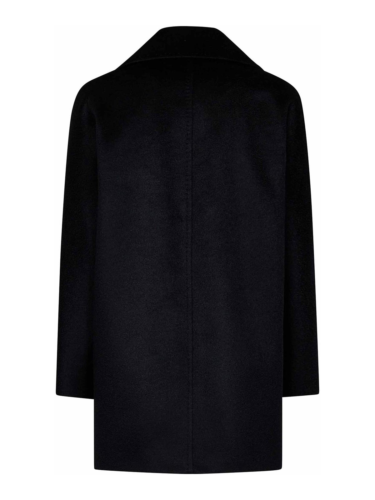 Shop Max Mara Short Black Cashmere Double-breasted Coat