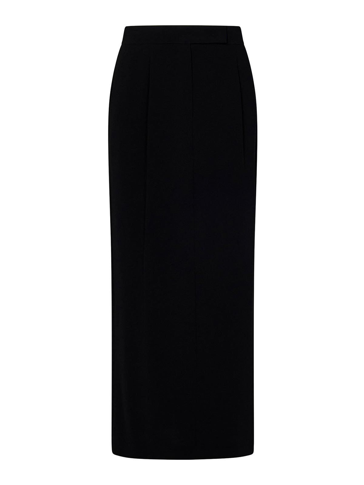 Shop Max Mara Lemma Black Heavy Cady Long Skirt