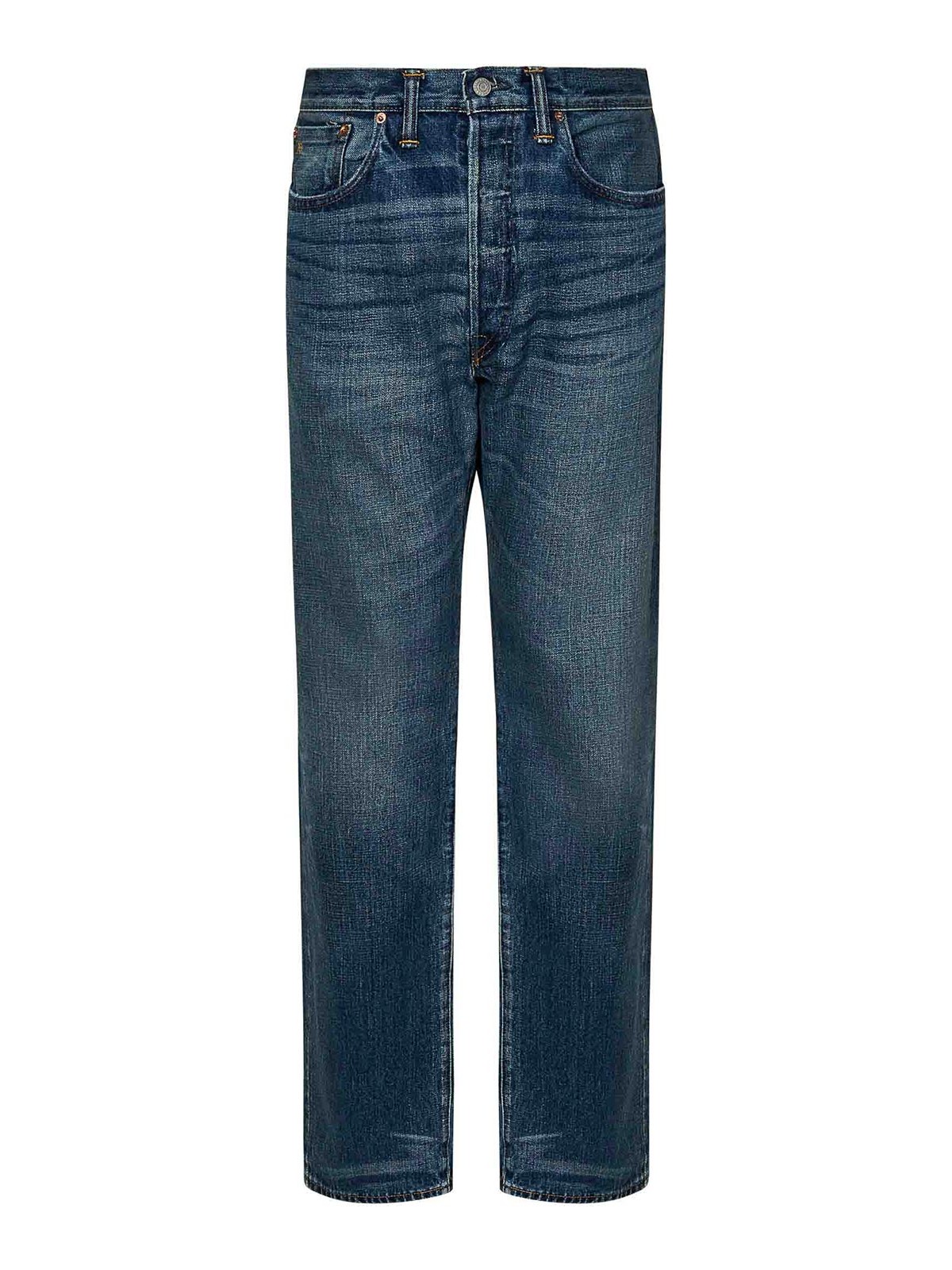 Shop Ralph Lauren Straight Leg Jeans In Blue