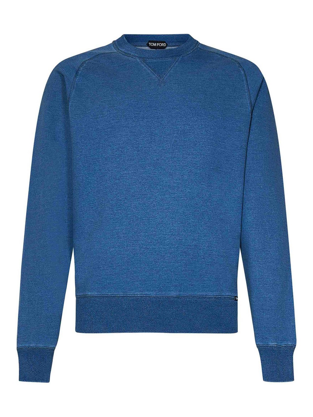 Shop Tom Ford Crewneck Sweatshirt In Blue