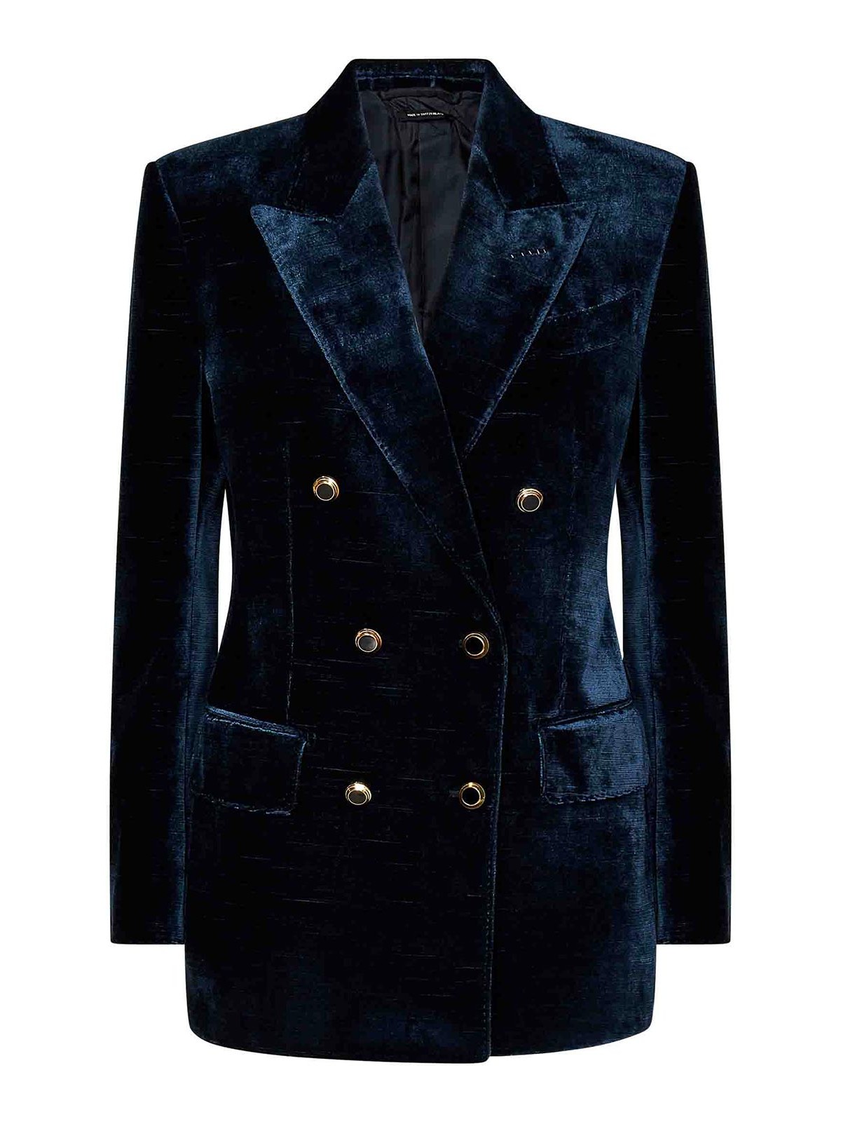 Shop Tom Ford Double-breasted Blazer In Blue