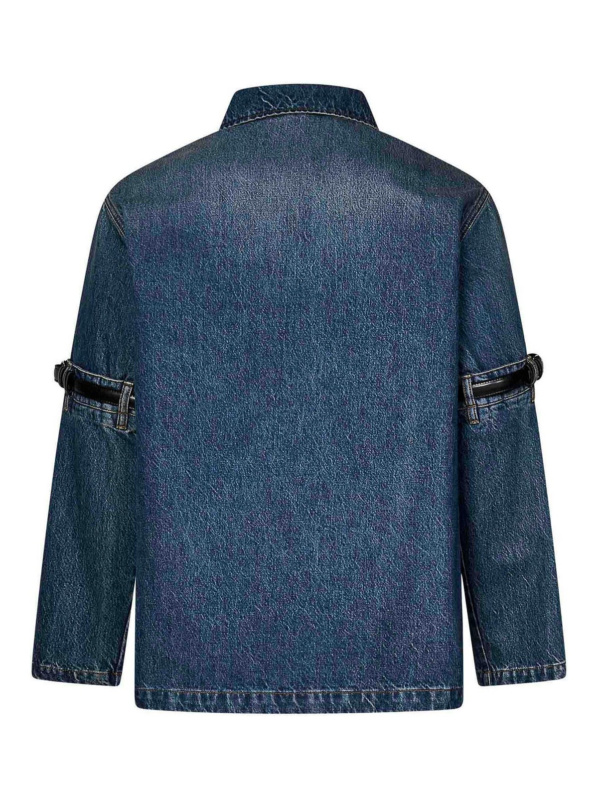 Shop Coperni Blue Cotton Denim Jacket