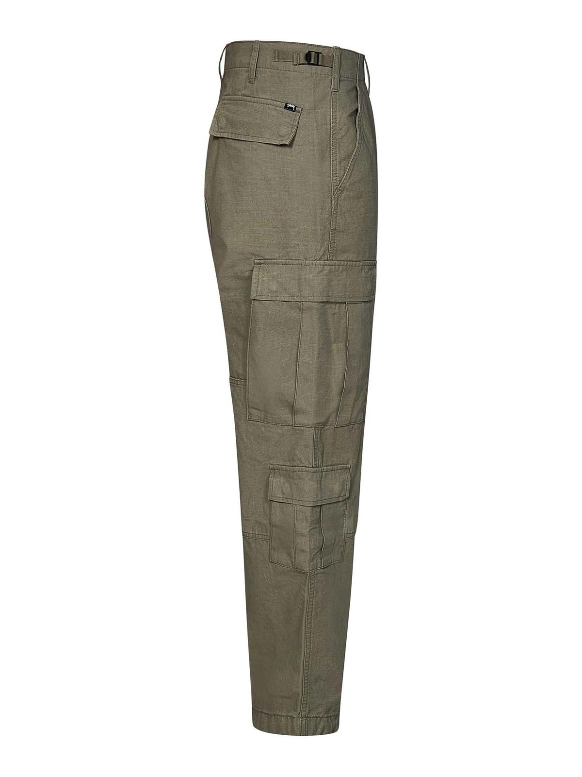 Shop Stussy Cargo Trousers In Green