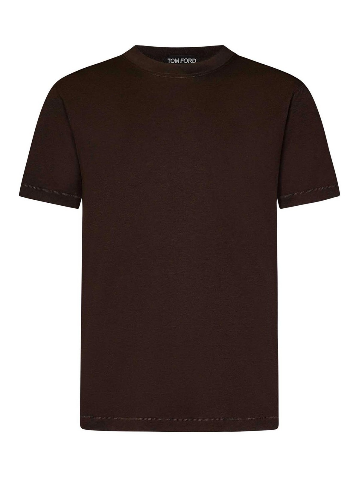 Shop Tom Ford Cotton T-shirt In Brown