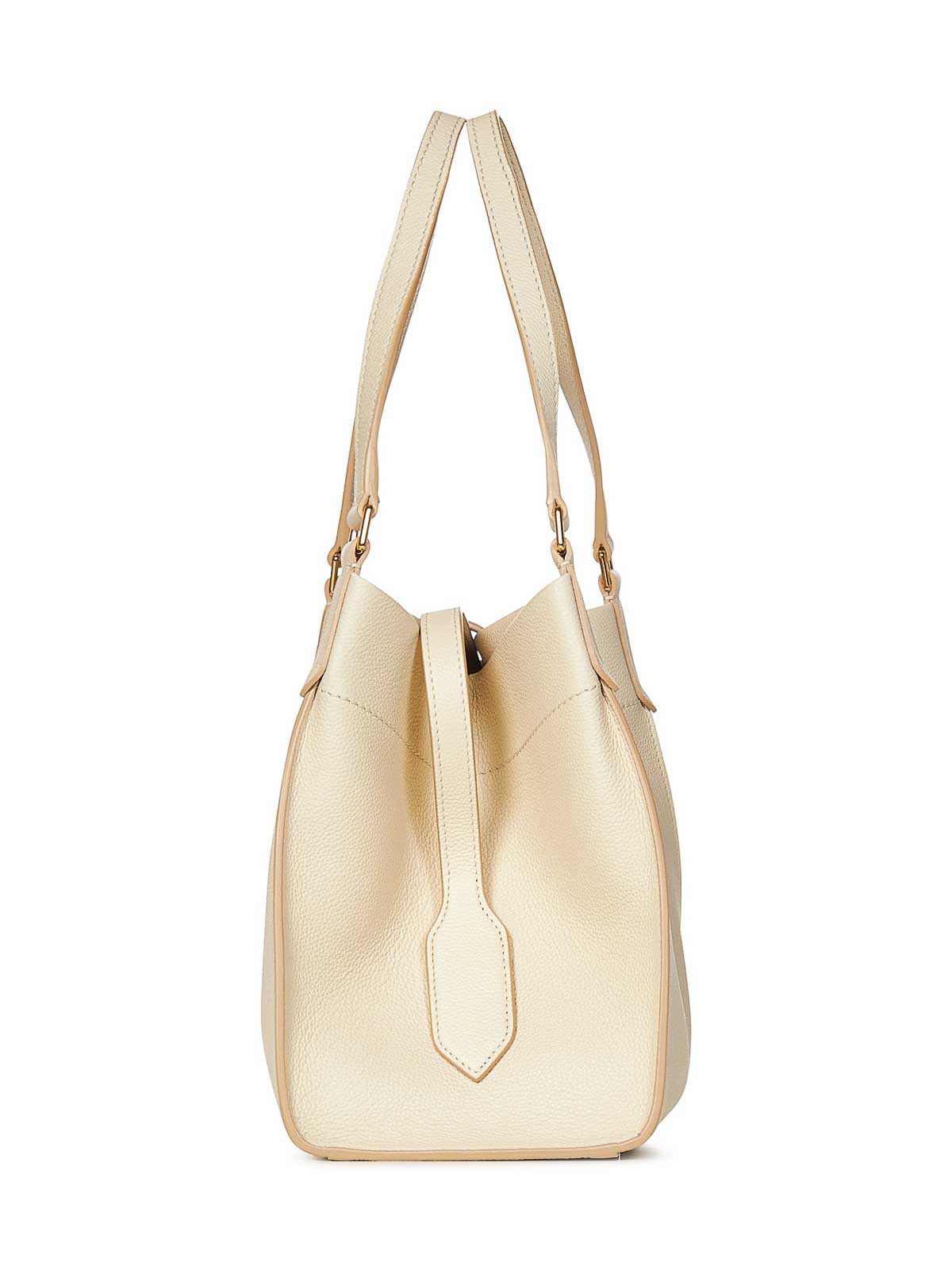 Shop Tom Ford Leather Tara Tote In Beige