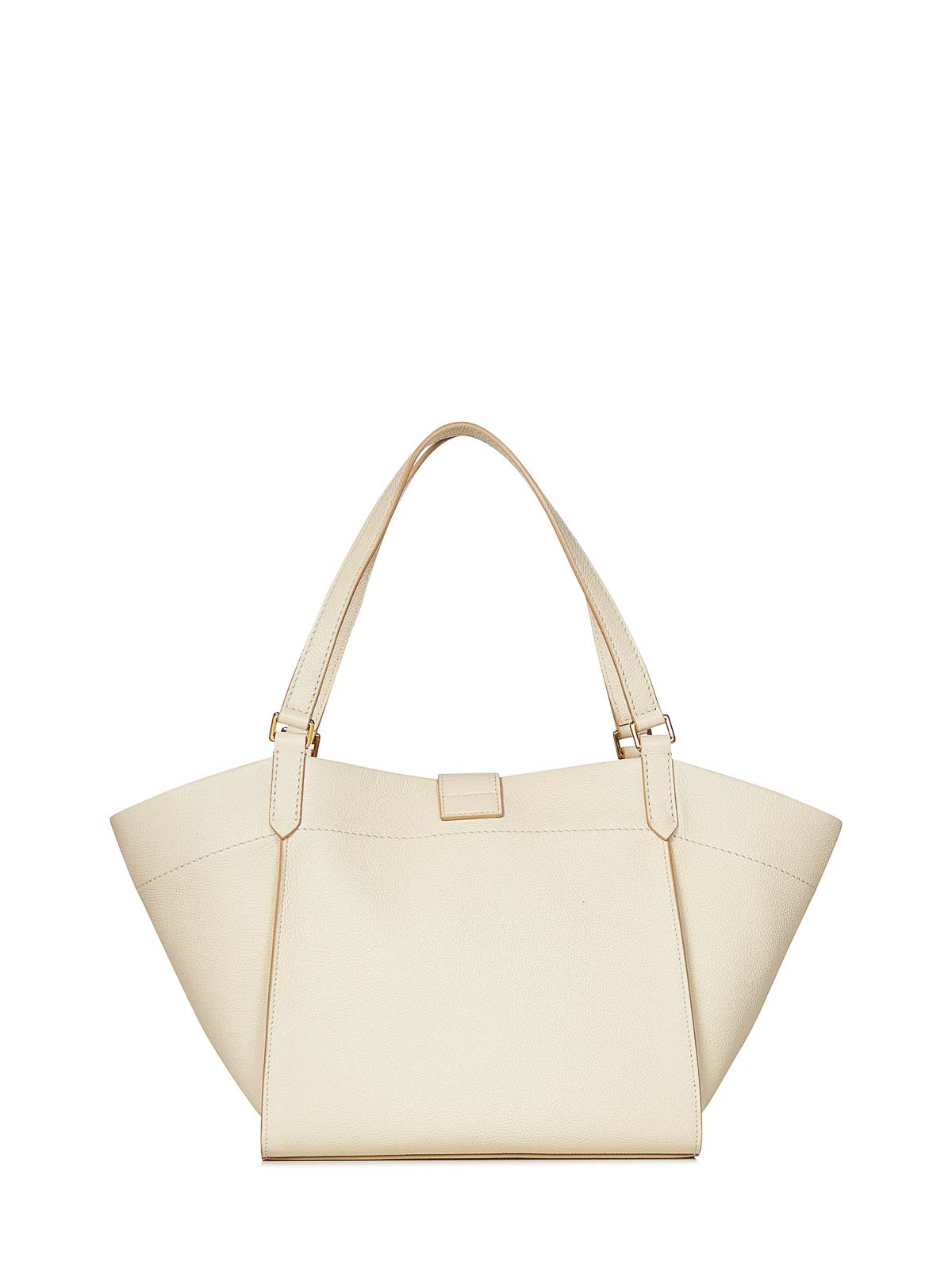 Shop Tom Ford Leather Tara Tote In Beige