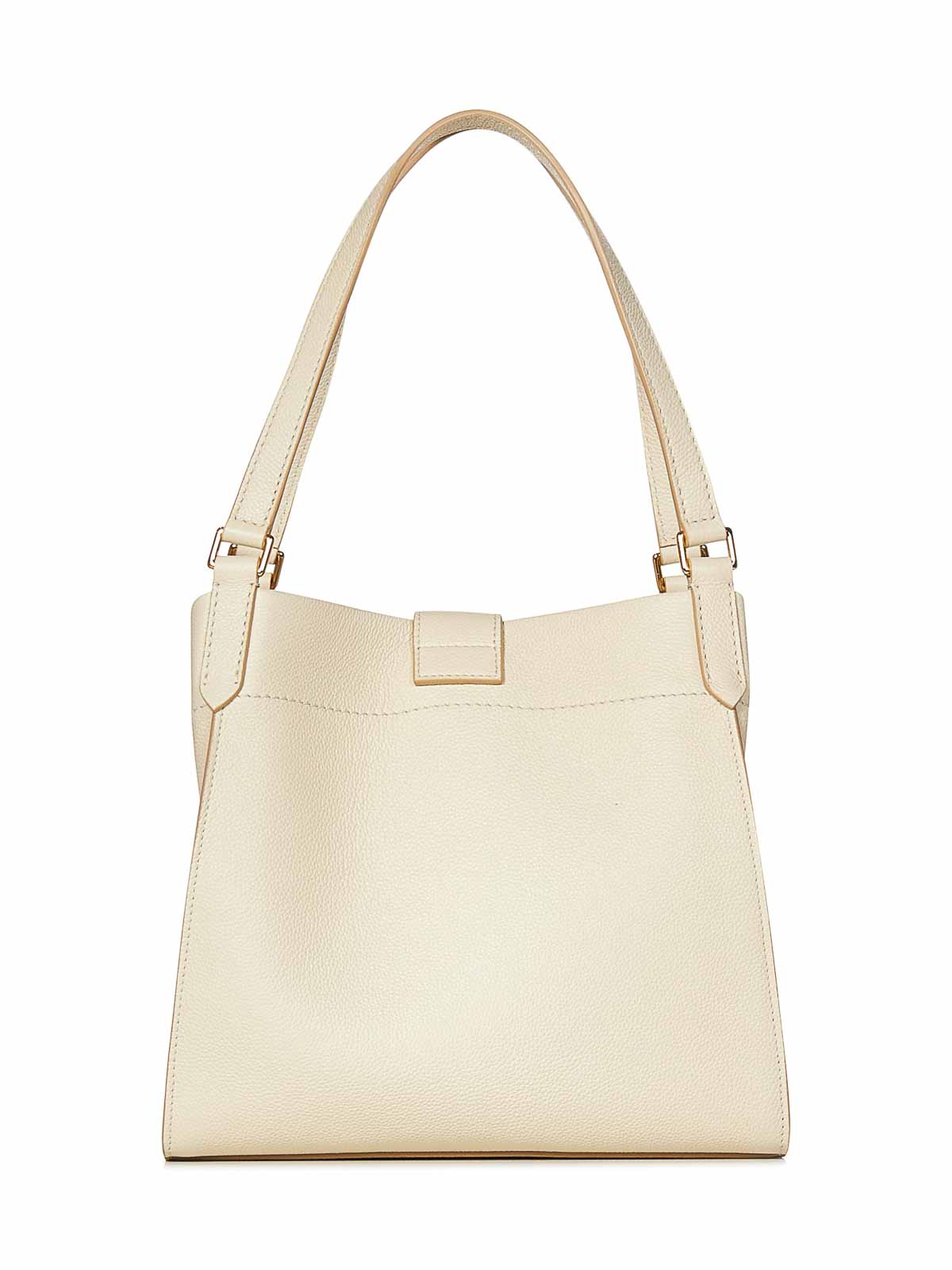 Shop Tom Ford Leather Tara Tote In Beige