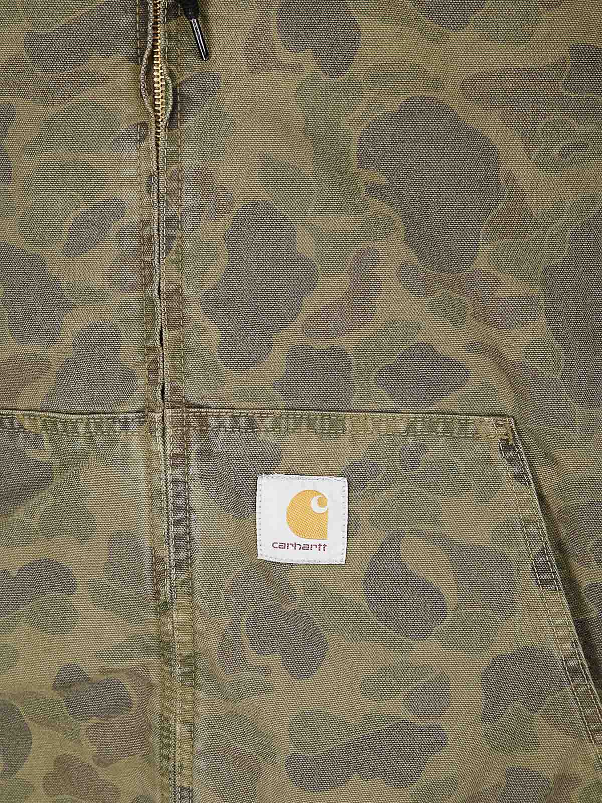 Shop Carhartt Duck Active Jacket Dearborn In Multicolour