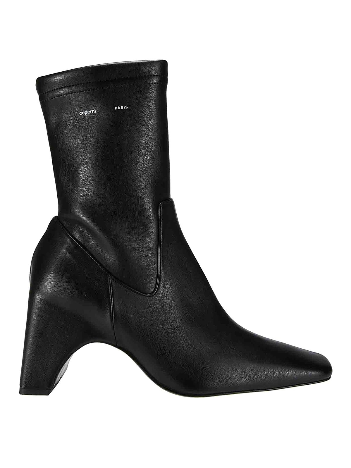 Shop Coperni Low Bridge Stretch Boots In Black