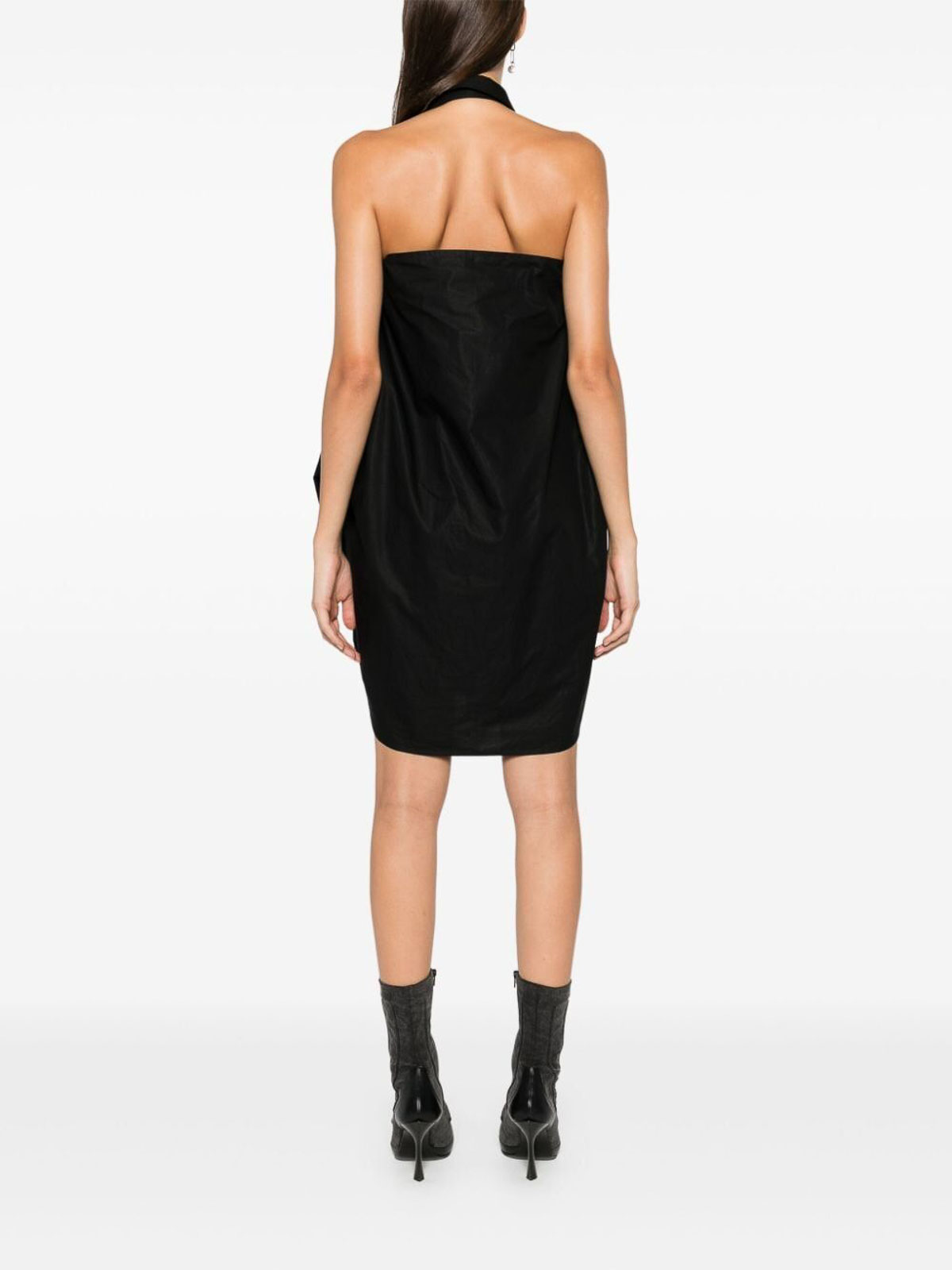 Shop Balenciaga Suspended Dress In Black