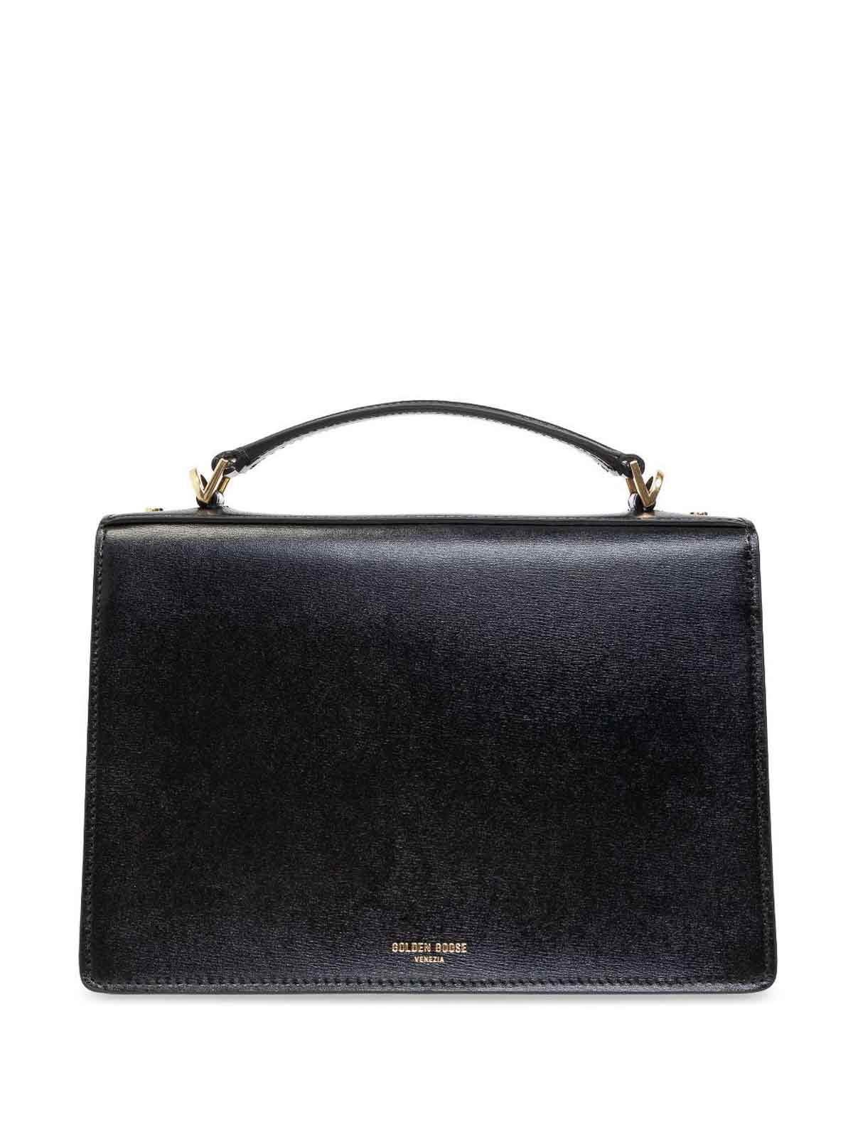 Shop Golden Goose Venezia Bag Palmellato In Black