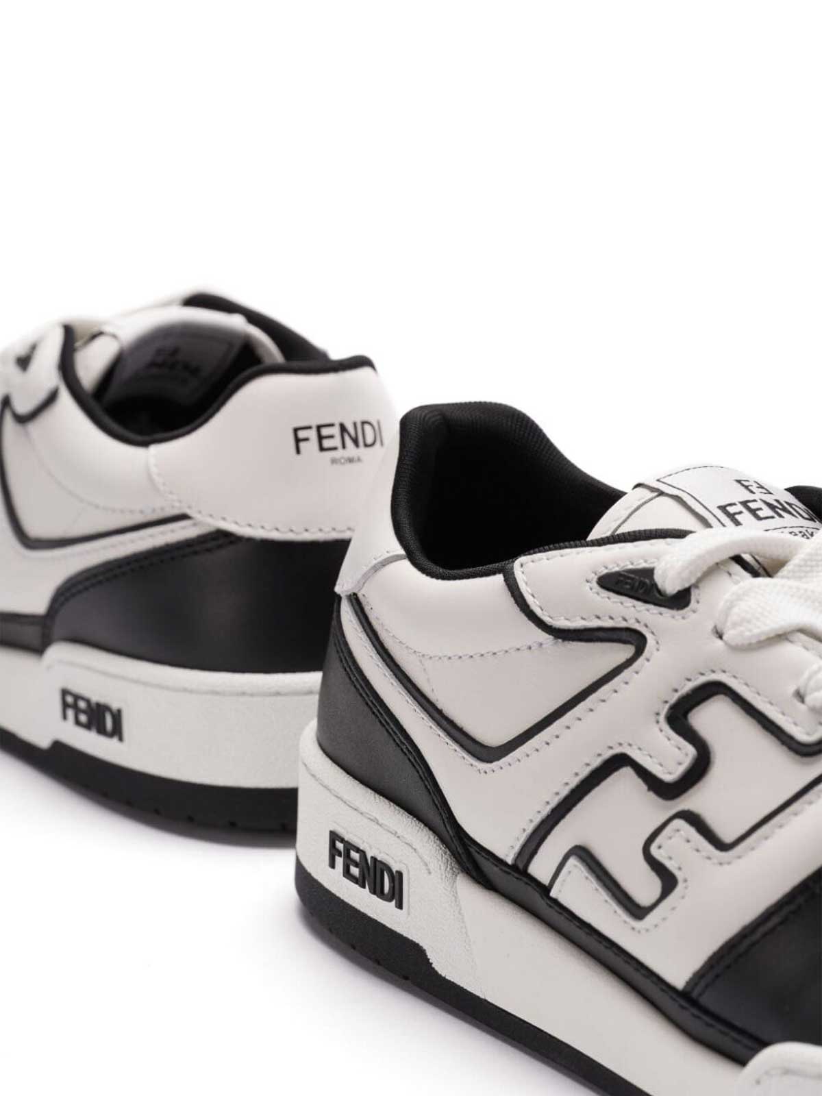 Shop Fendi Sneakers In White