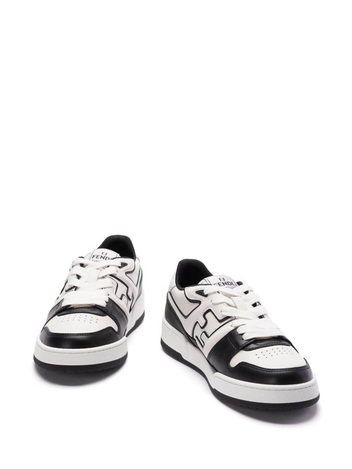 Shop Fendi Sneakers In White