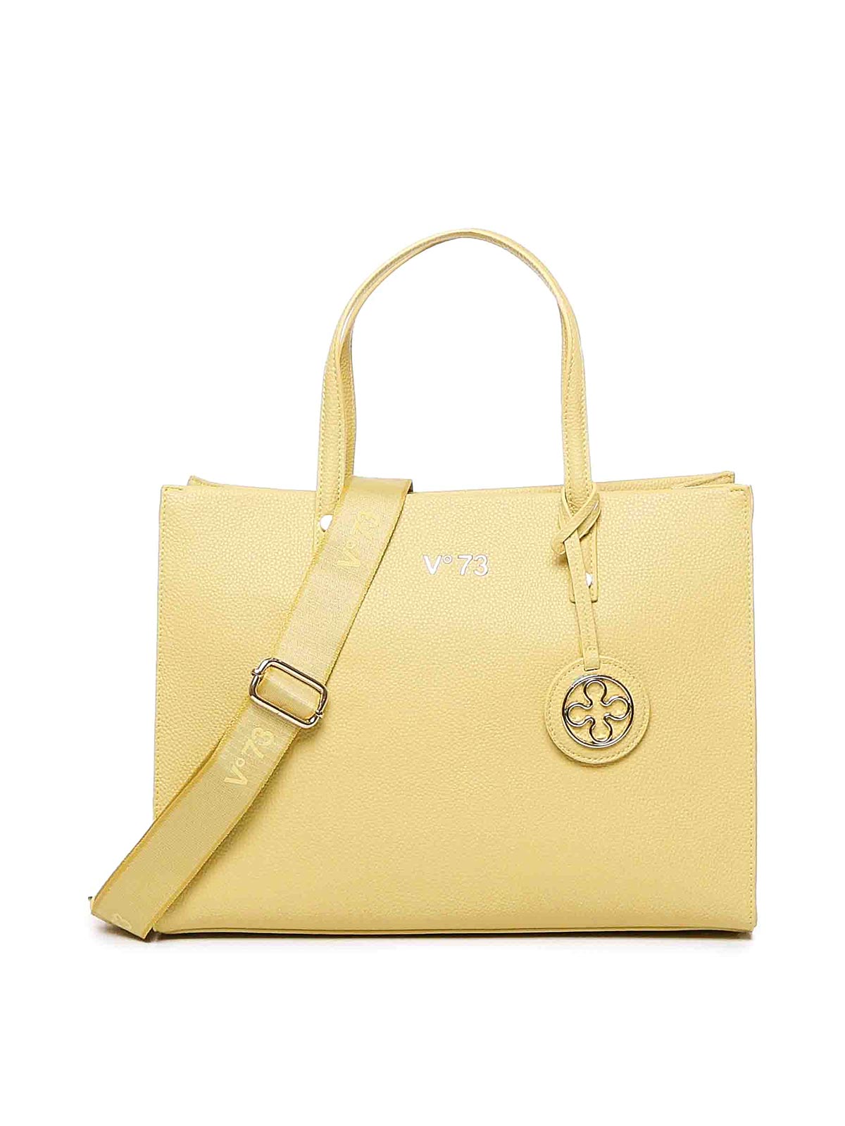 Shop V73 Visia Shopping Bag In Yellow