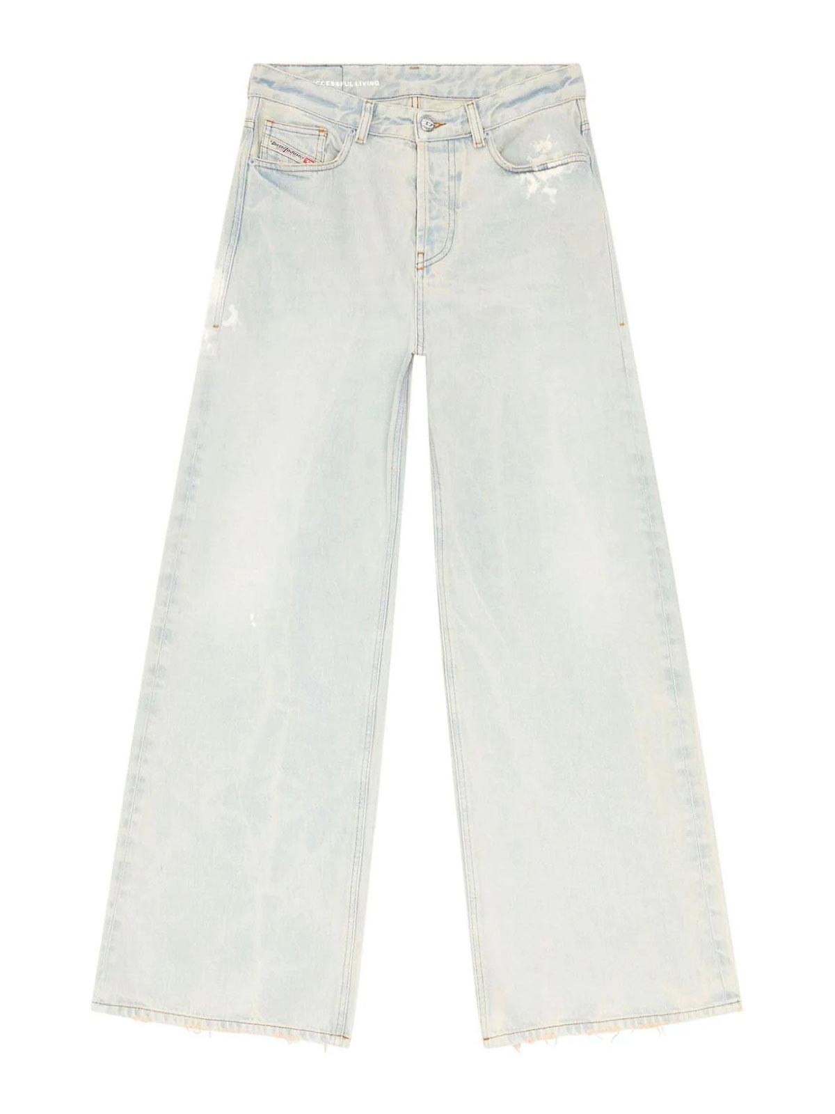 Diesel 1996 D-sire Wide-leg Jeans In Dark Wash