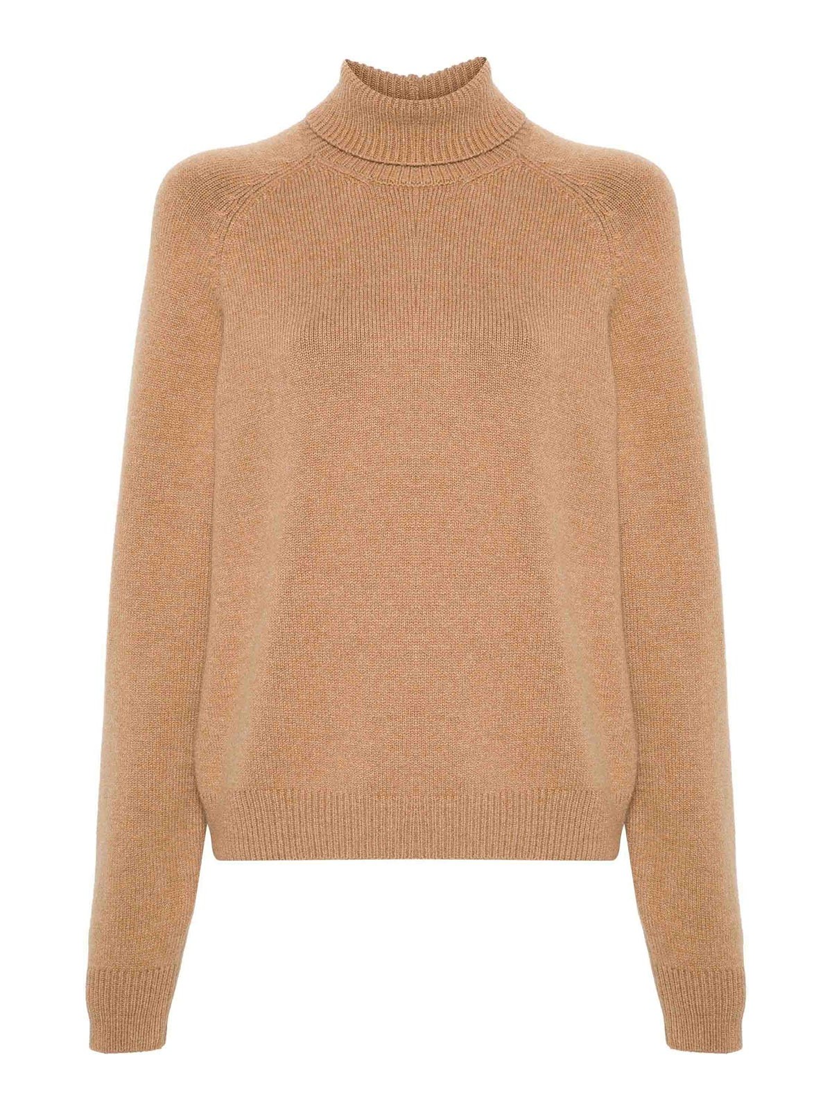 Fendi Roll-neck Jumper In Brown