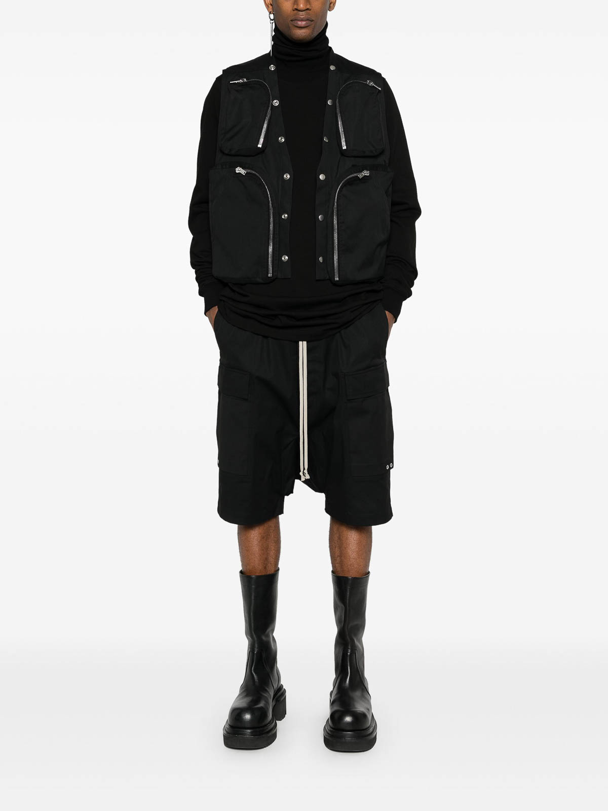 Shop Rick Owens Cargo Vest In Black