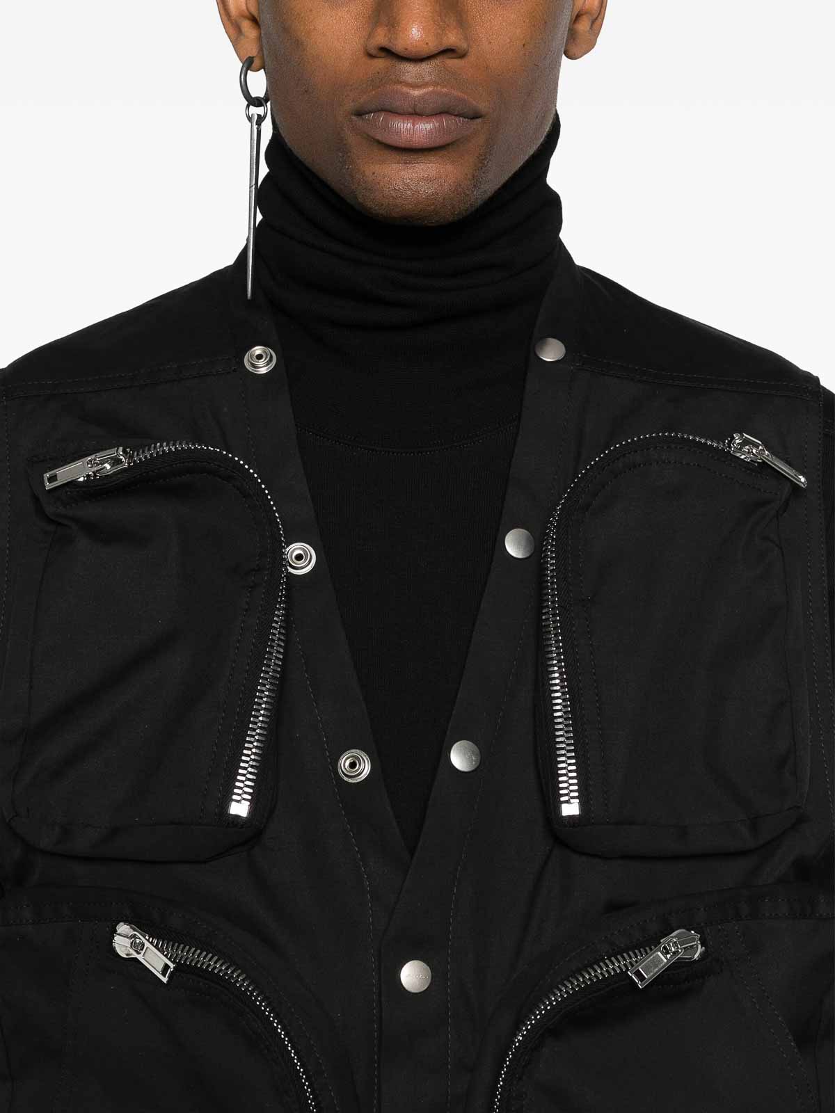 Shop Rick Owens Cargo Vest In Black