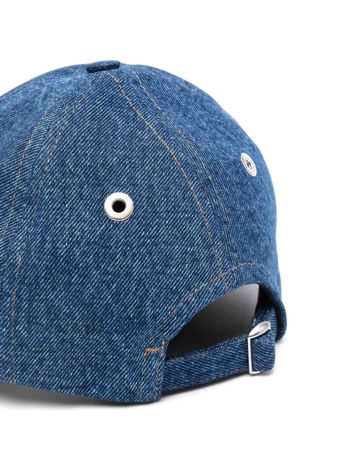 Shop Ami Alexandre Mattiussi Ami De Coeur Cap In Blue