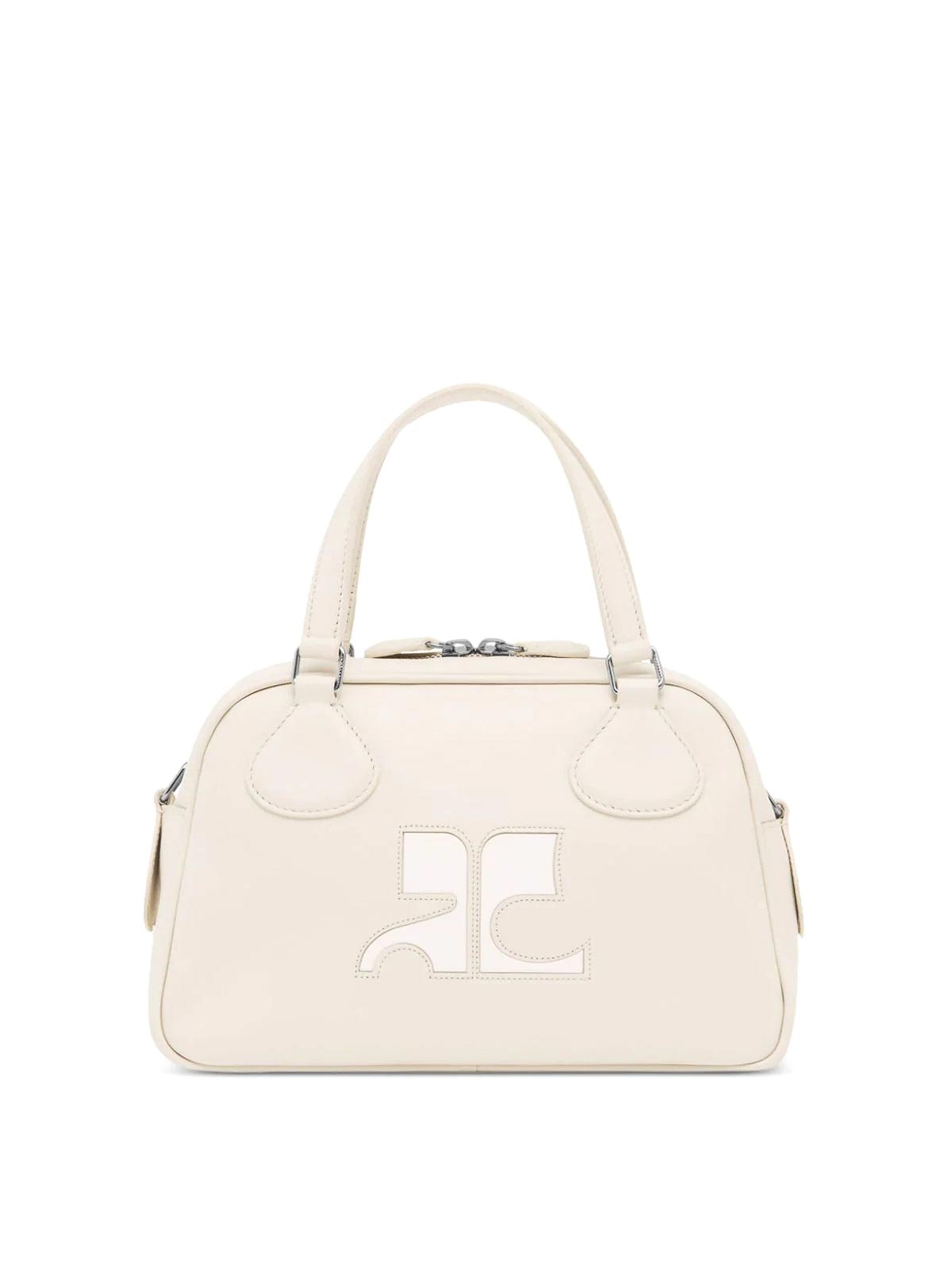 Courrèges Reedition Bowling Bag In Beige