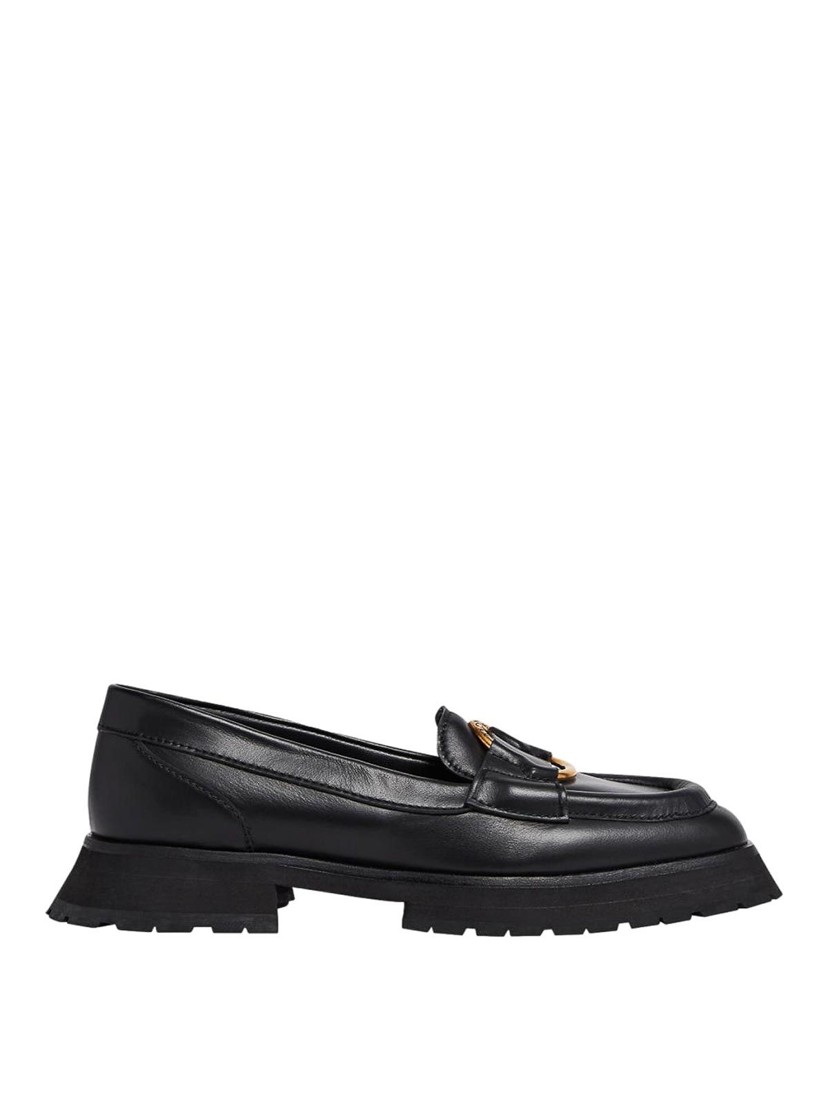 Moncler Bell Loafers In Black