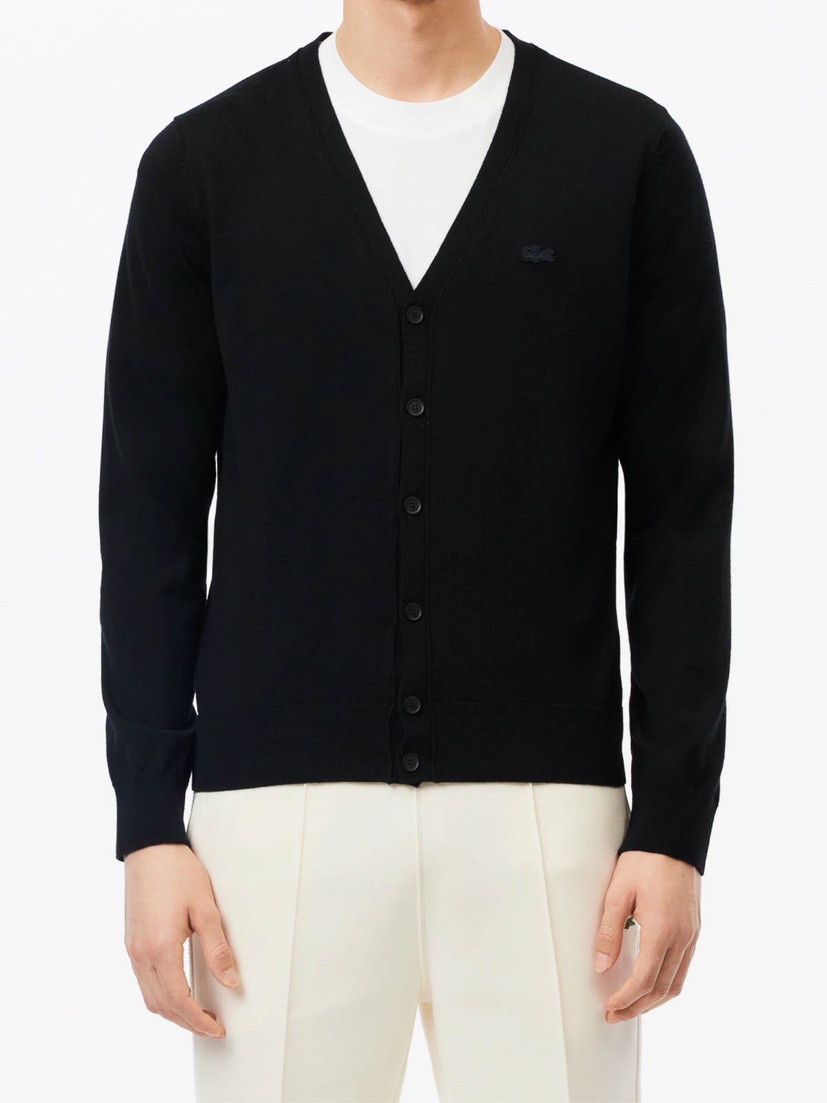 Shop Lacoste Pullover In Black