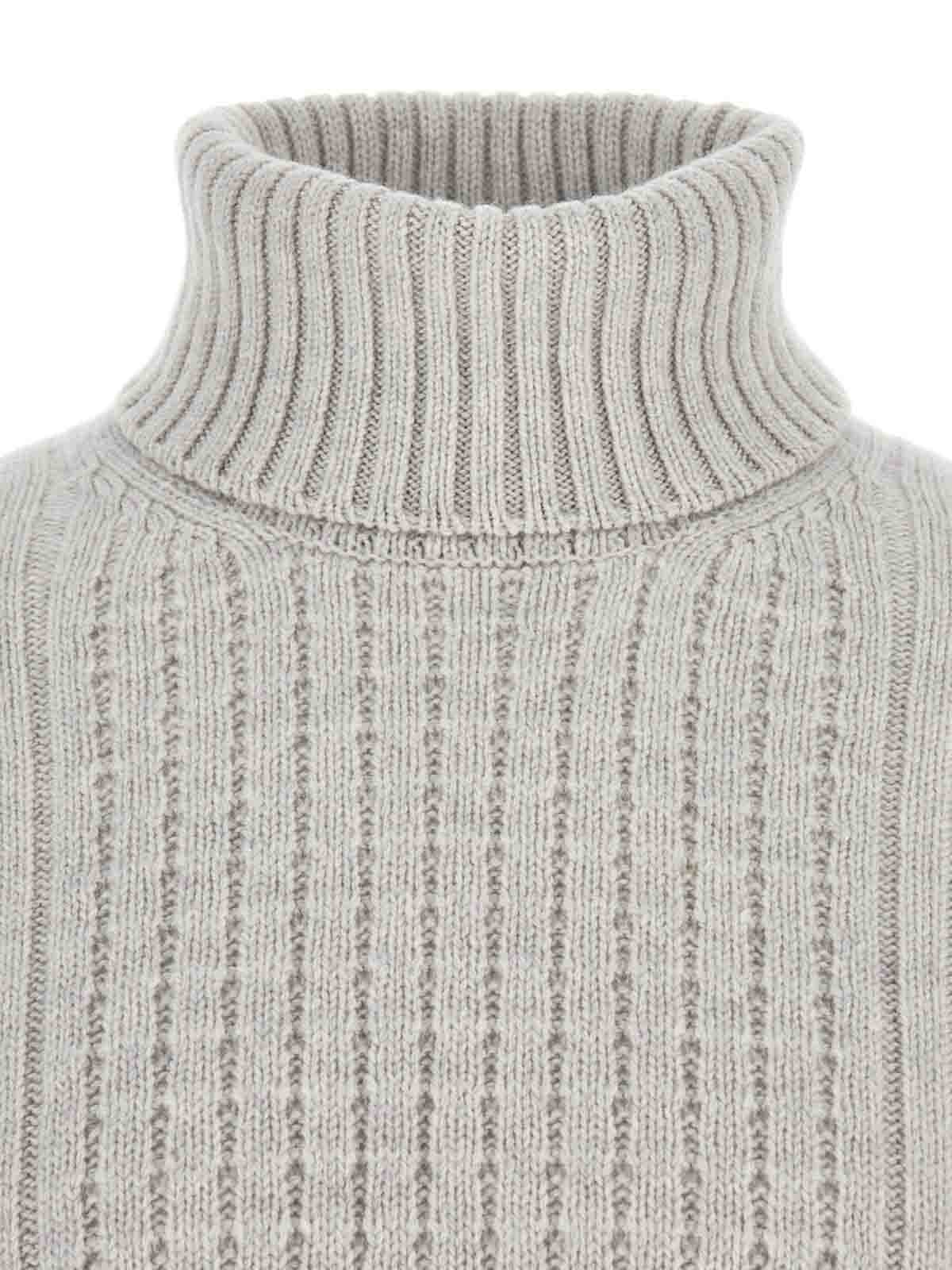 Shop Fay Sweater In Silver