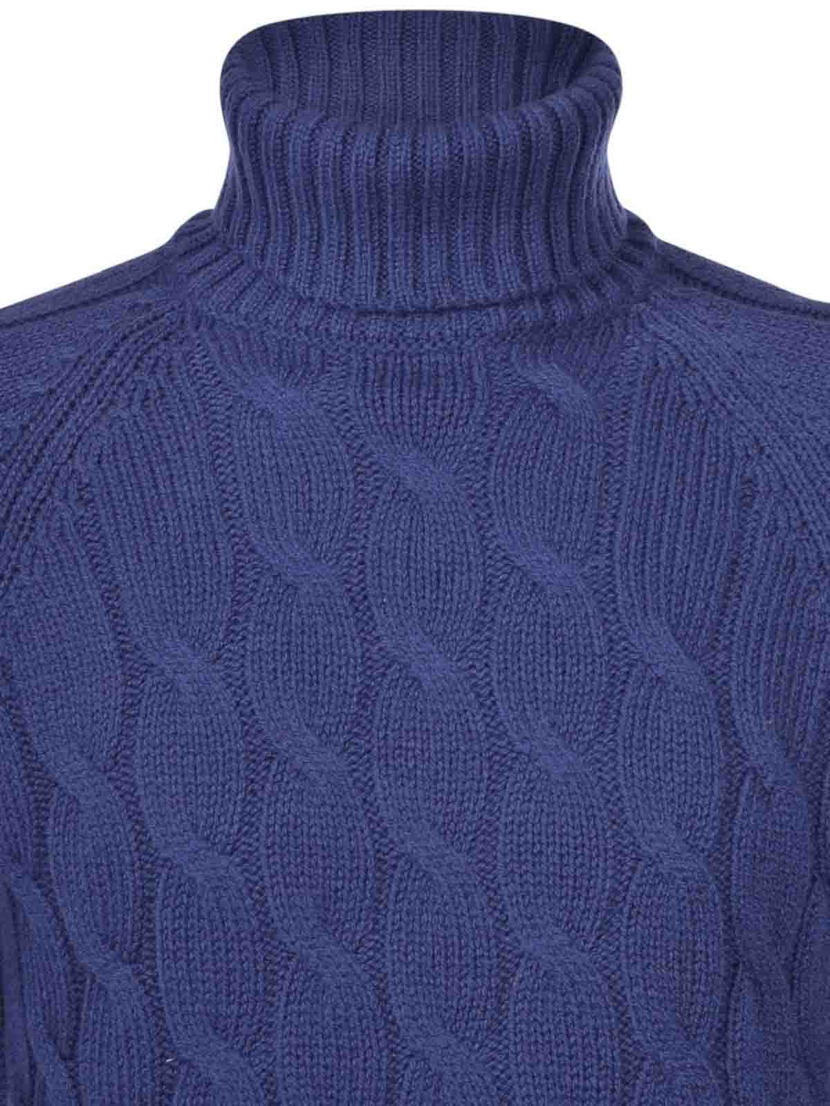 Shop Paolo Fiorillo Turtleneck In Blue