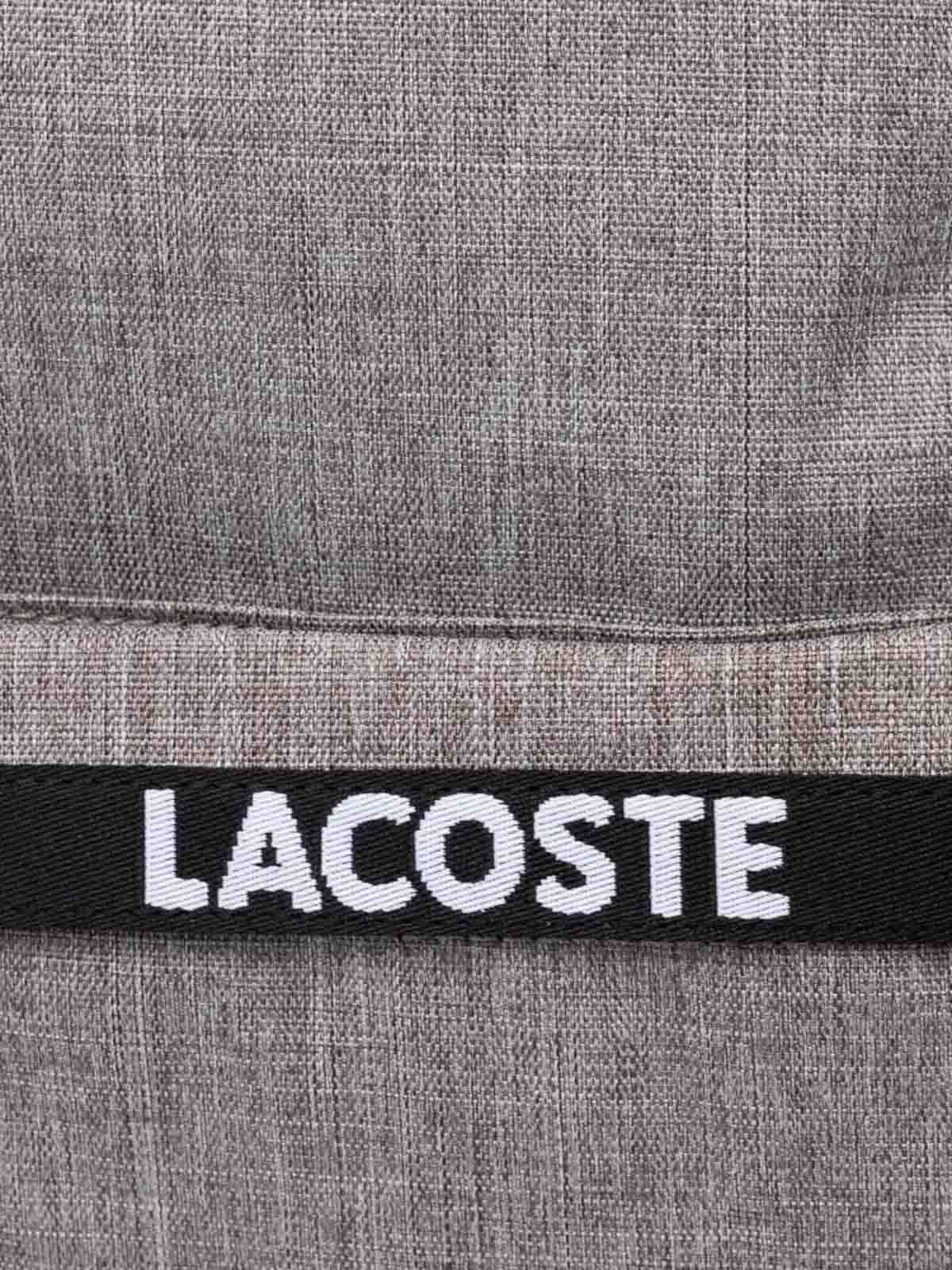 Shop Lacoste Backpack In Grey