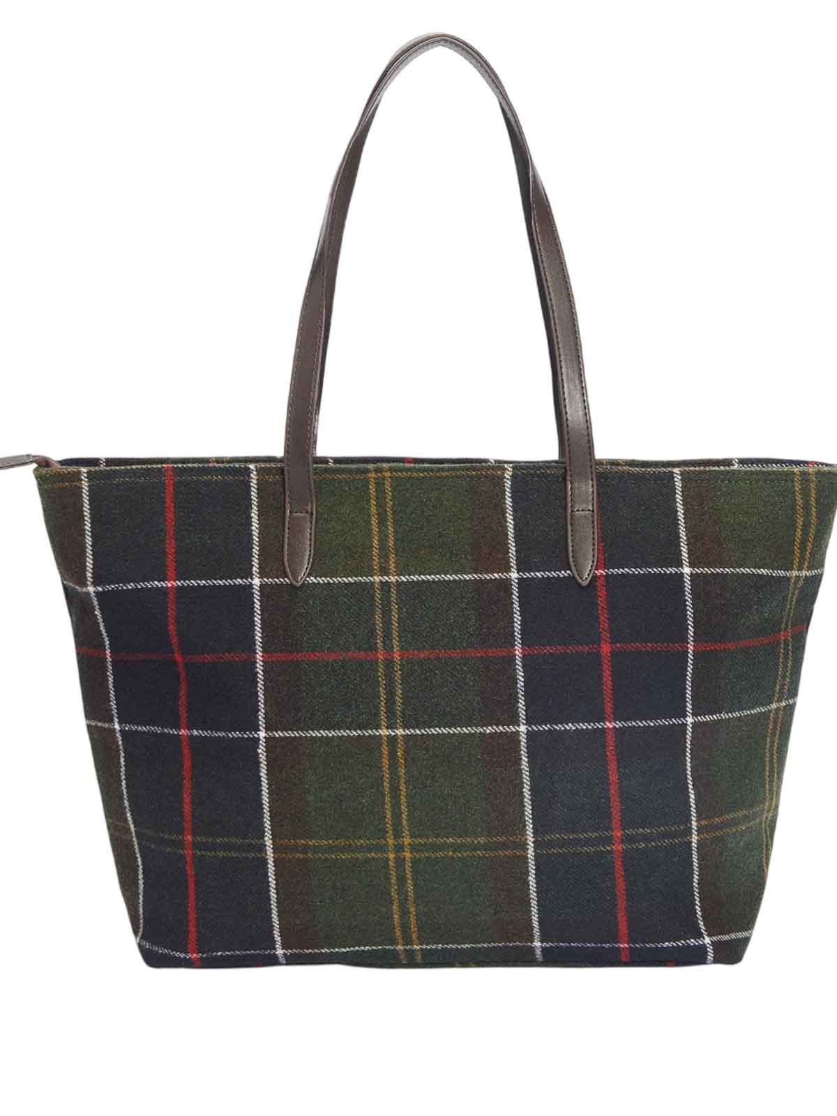 Shop Barbour Witford Tartan Tote In Red