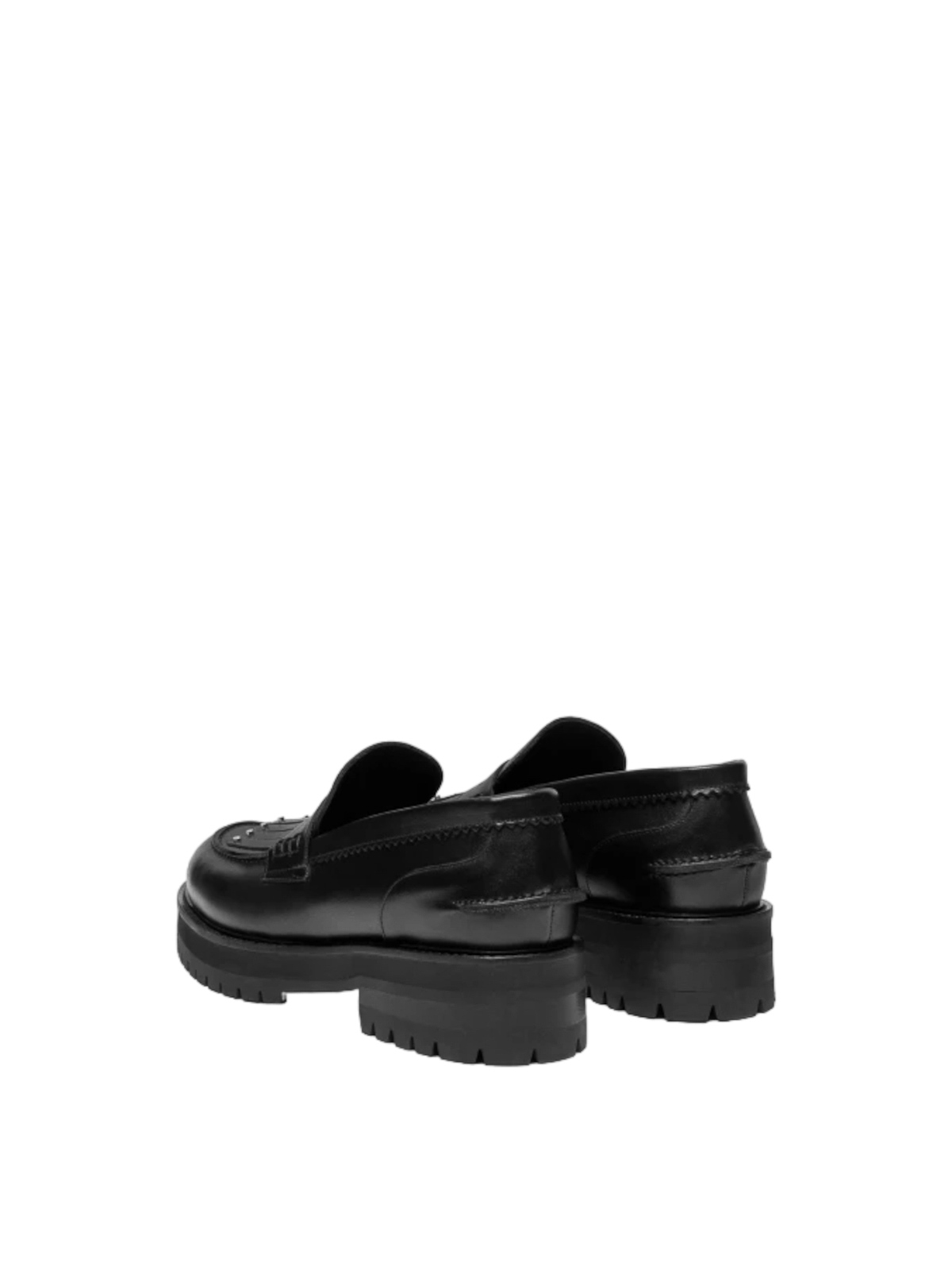 Shop Dondup Loafers In Black