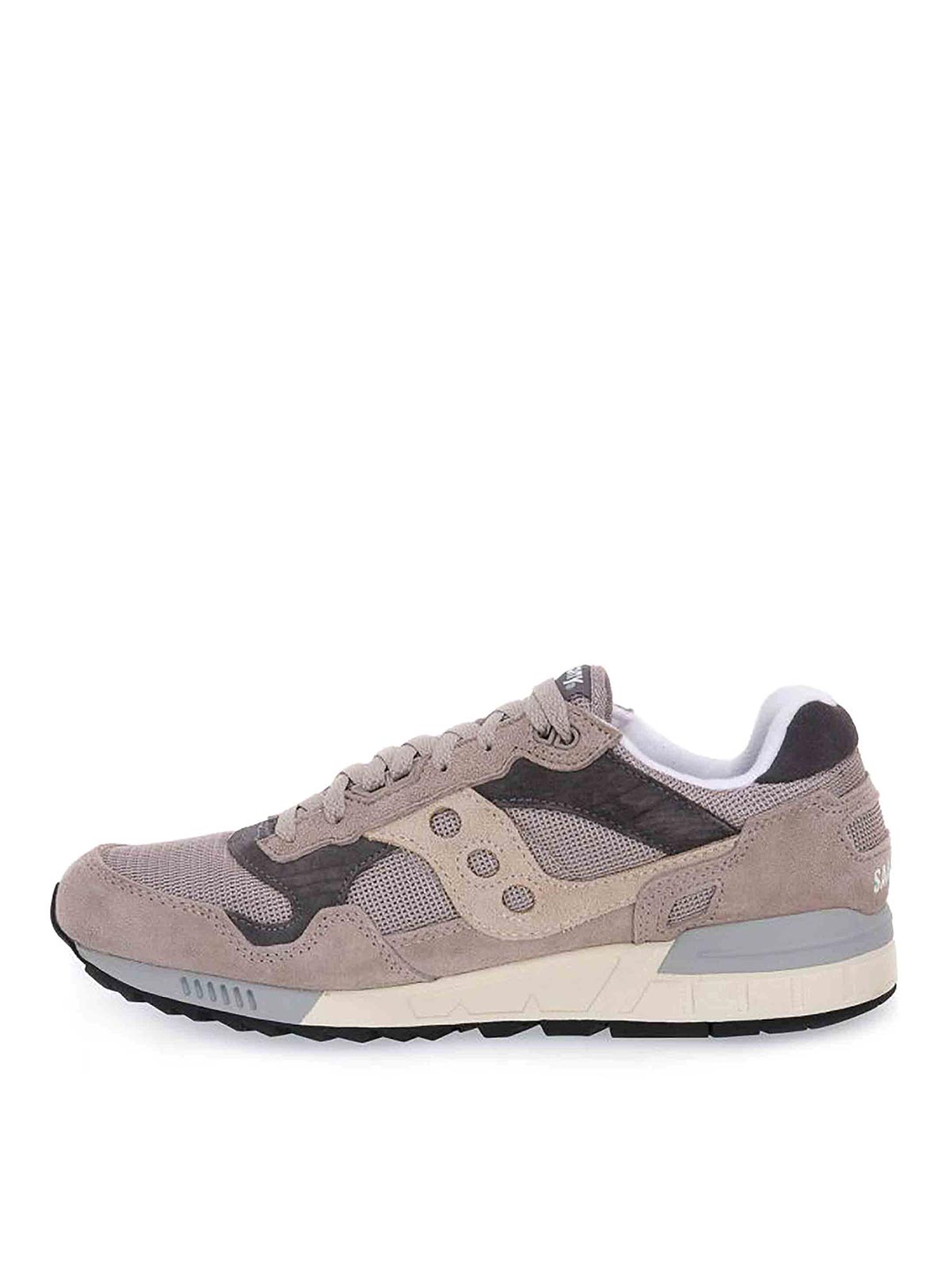 Shop Saucony Logo Sneakers In Grey