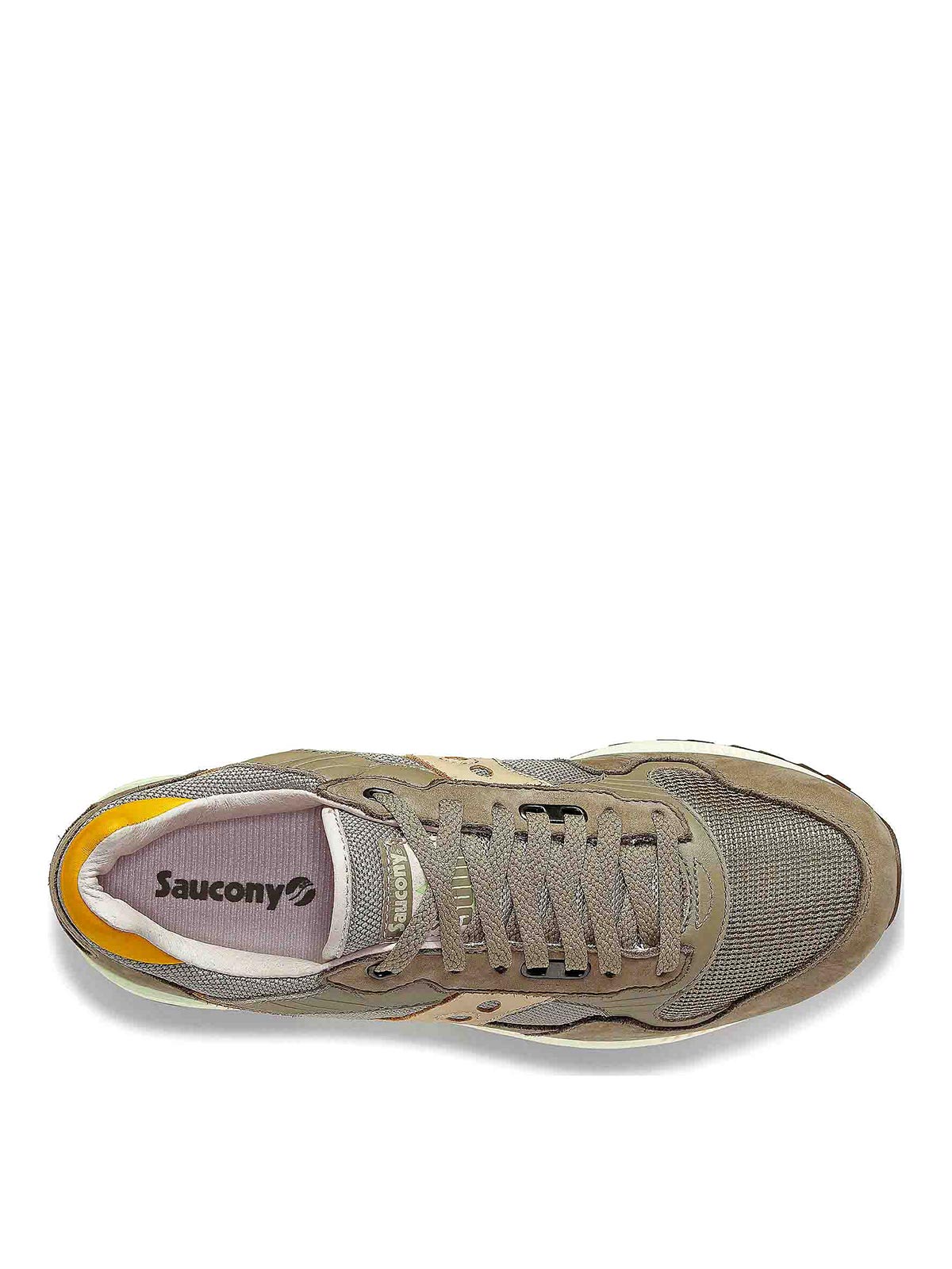 Shop Saucony Logo Sneakers In Grey