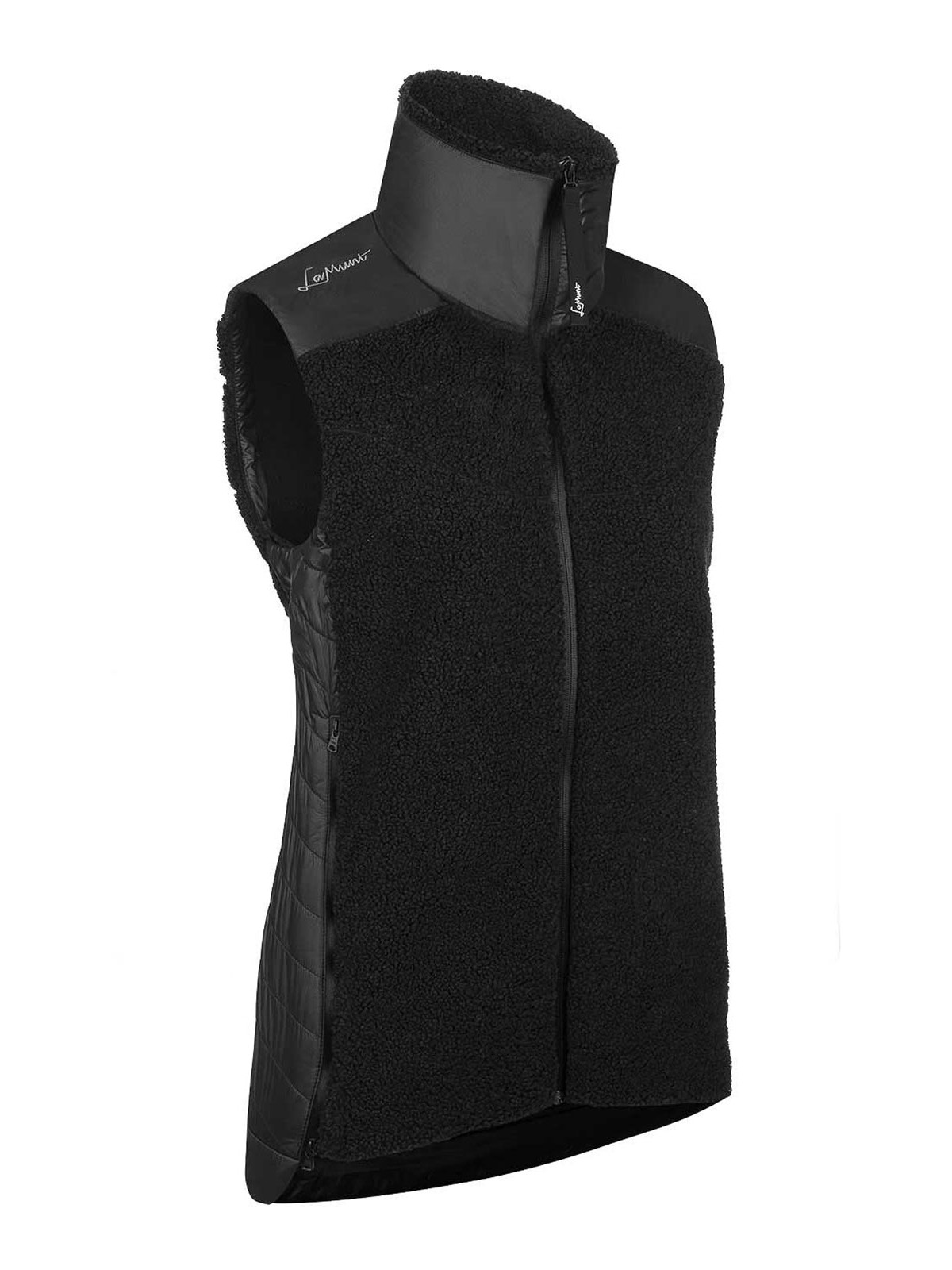 Lamunt Sophia Cozy Hybrid Vest In Black