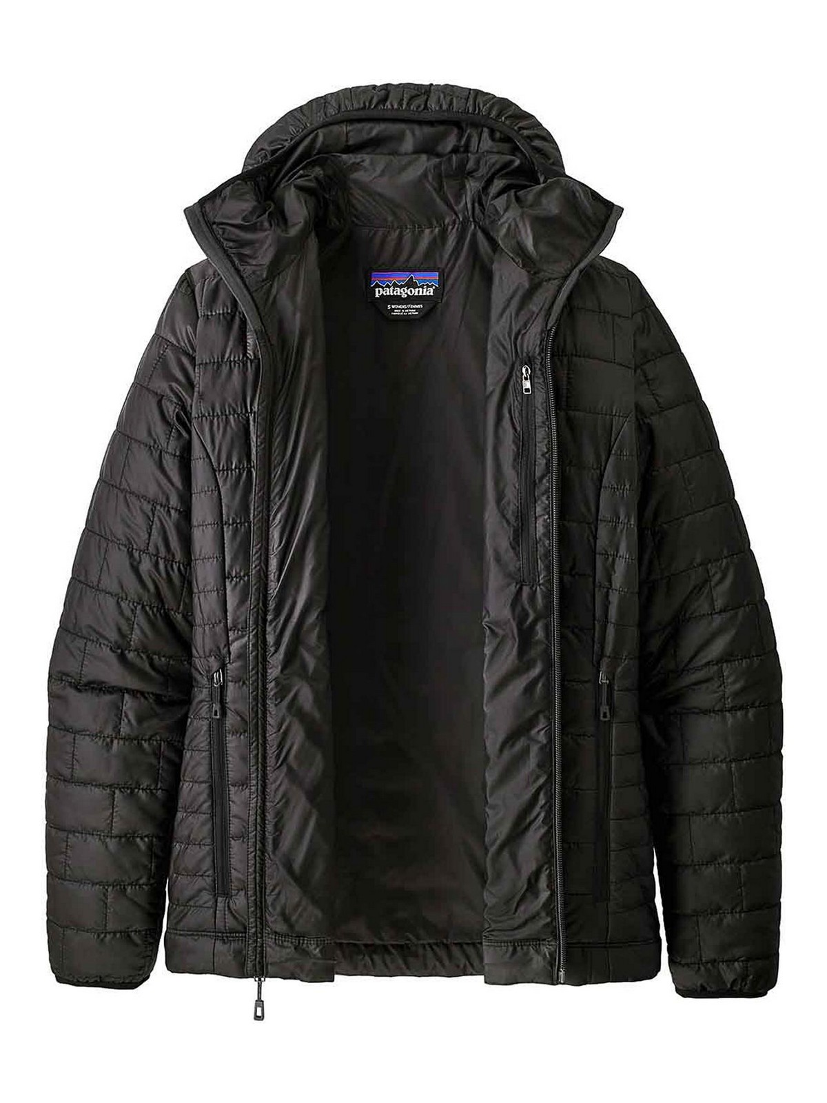 Shop Patagonia Nano Puff Hoody In Black