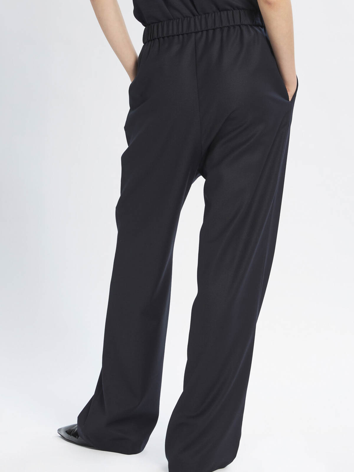 Shop Barena Venezia Casual Trousers In Dark Blue