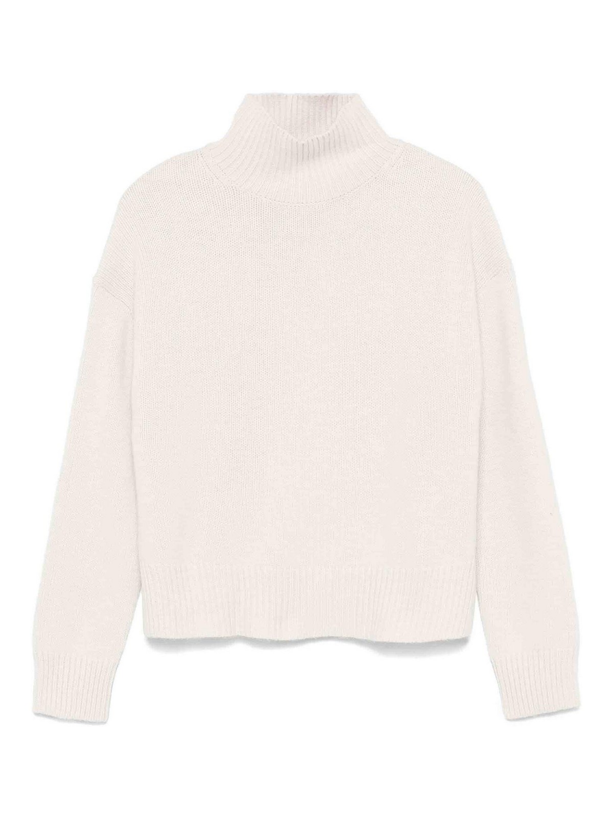 Calvin Klein Cashmere Blend High-neck Sweater In Black