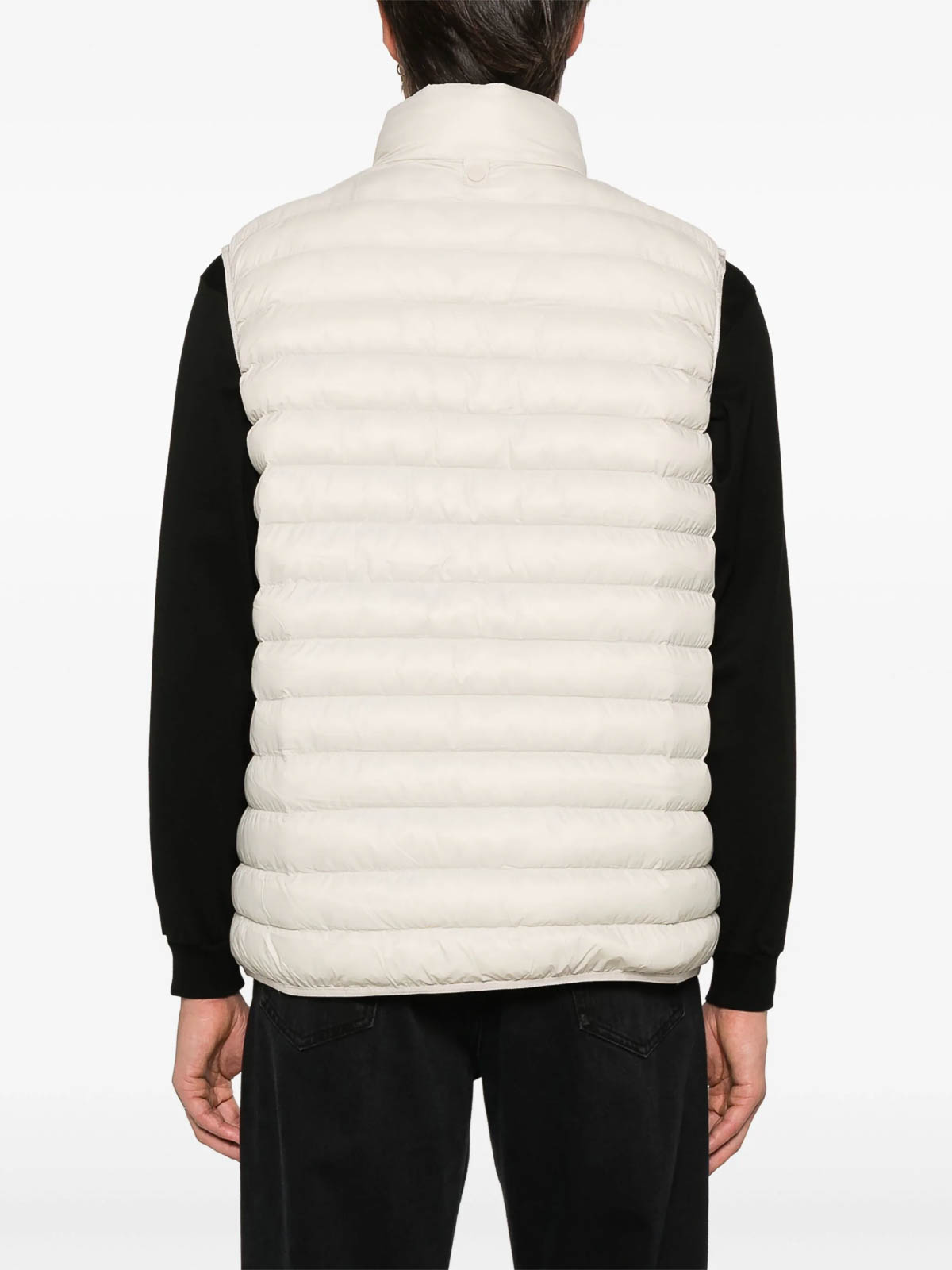 Shop Calvin Klein Quilt Vest In Beige