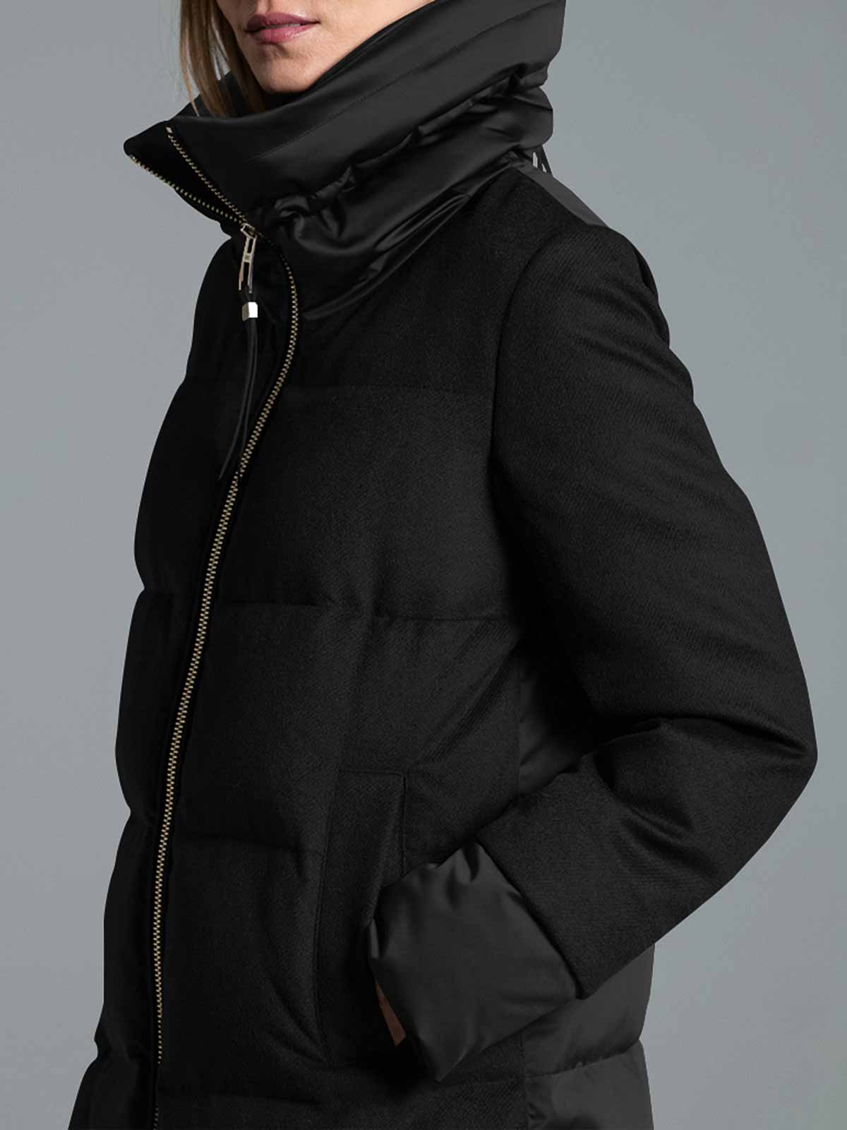 Shop Duno Quilted Down Jacket In Black