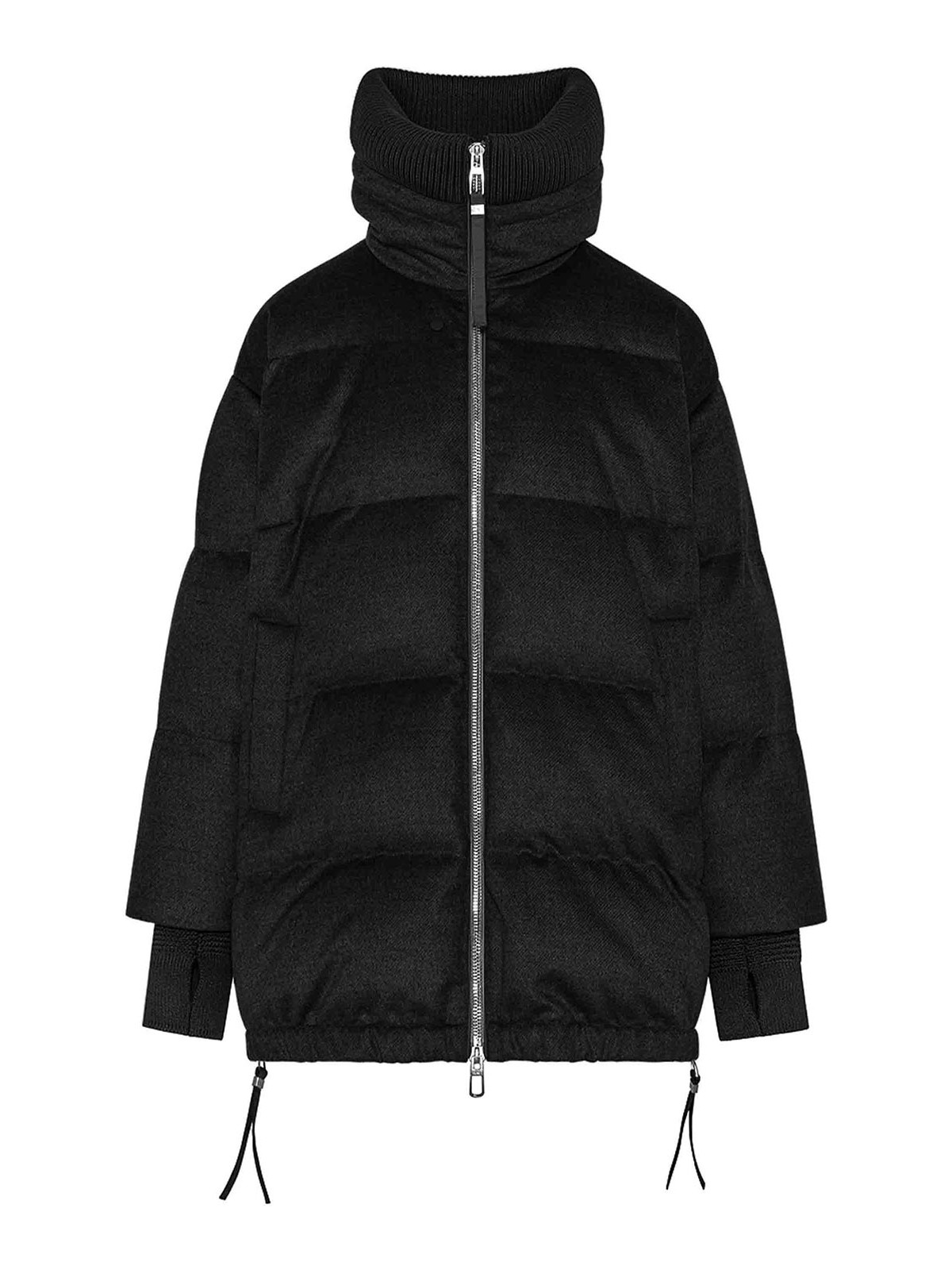 Shop Duno Long Down Jacket In Black