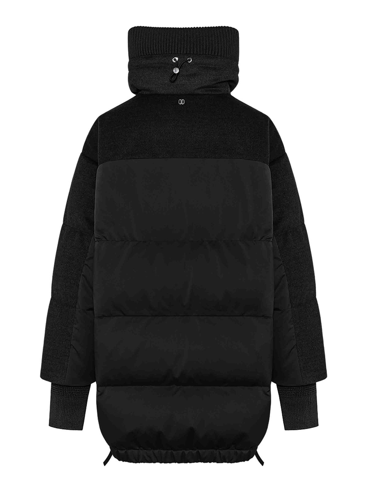 Shop Duno Long Down Jacket In Black