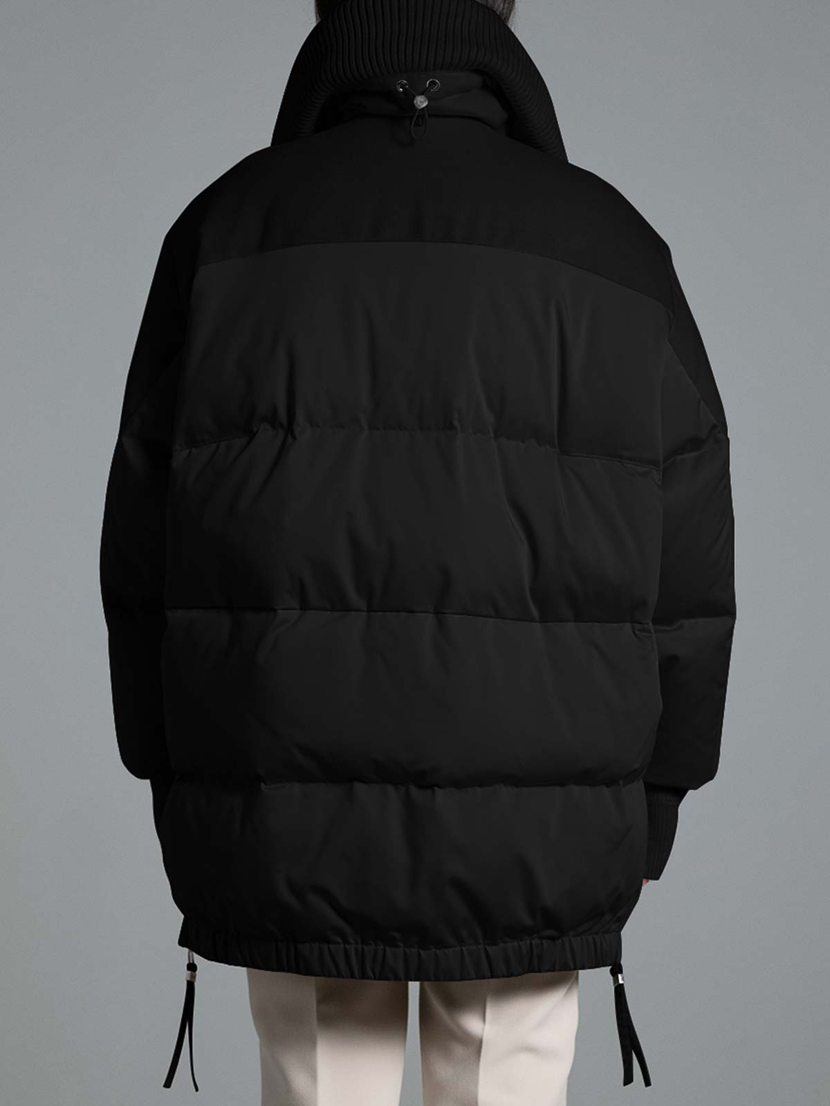 Shop Duno Long Down Jacket In Black