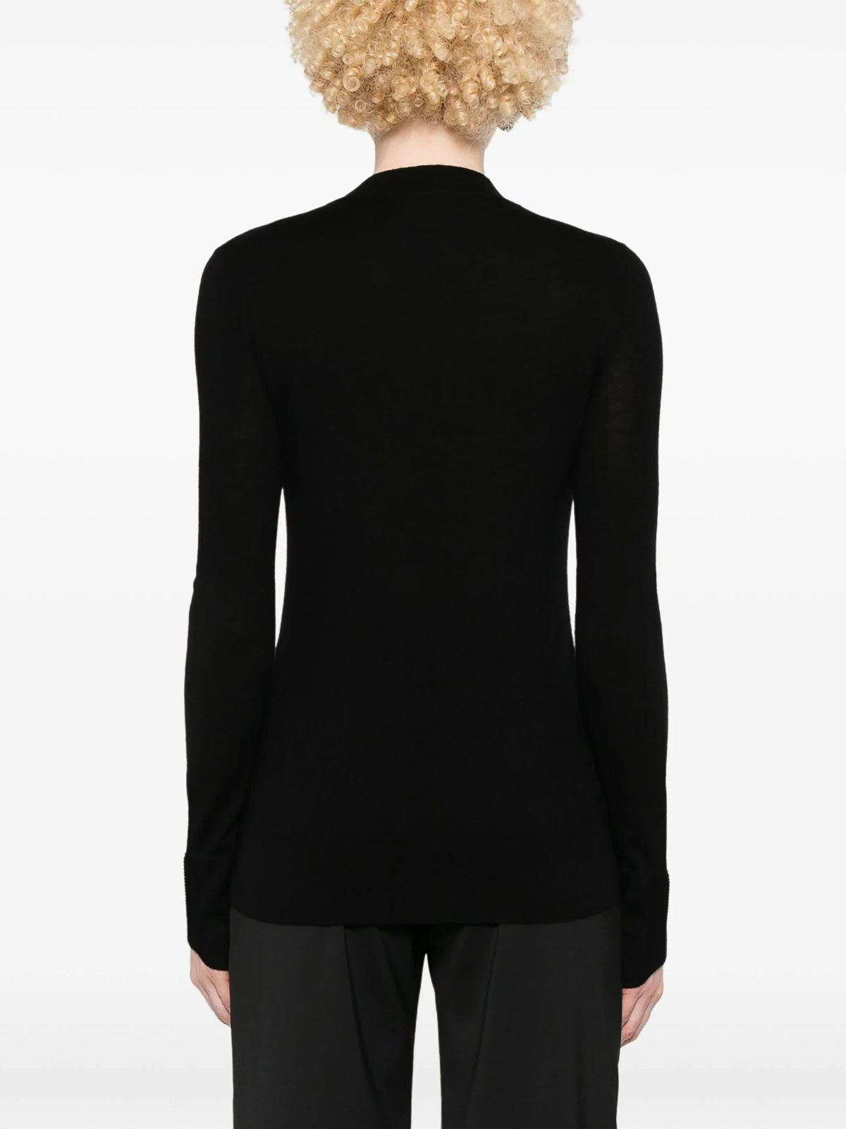 Shop Ermanno Scervino Crewneck Sweater In Black