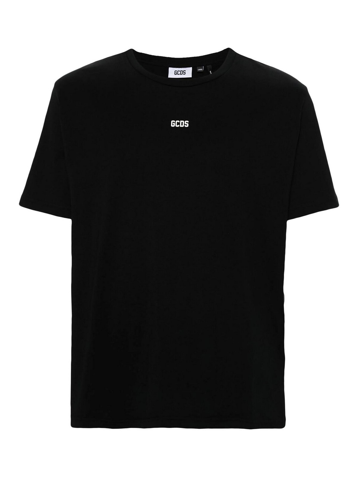 Shop Gcds Logo Regular T-shirt In Black