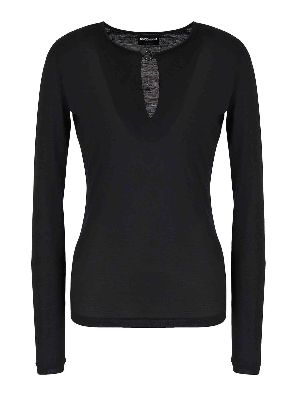 Shop Giorgio Armani Sweater In Black