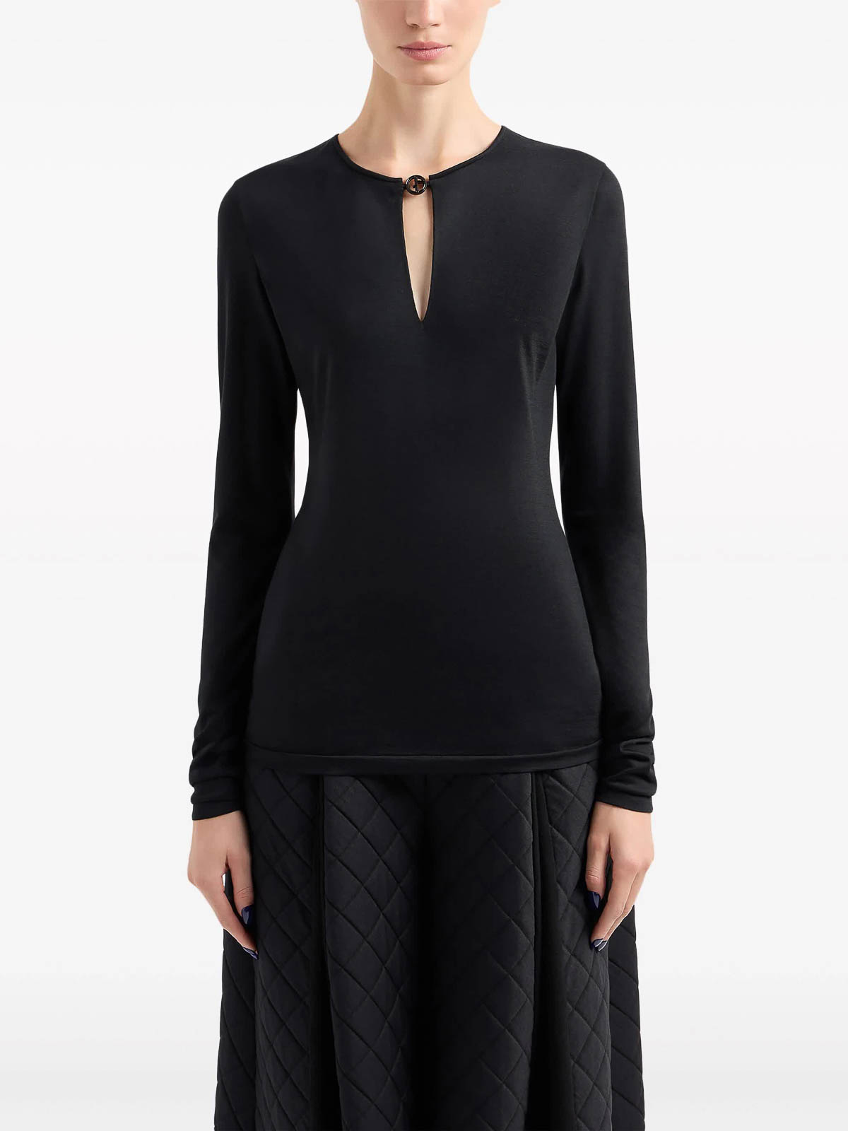 Shop Giorgio Armani Sweater In Black