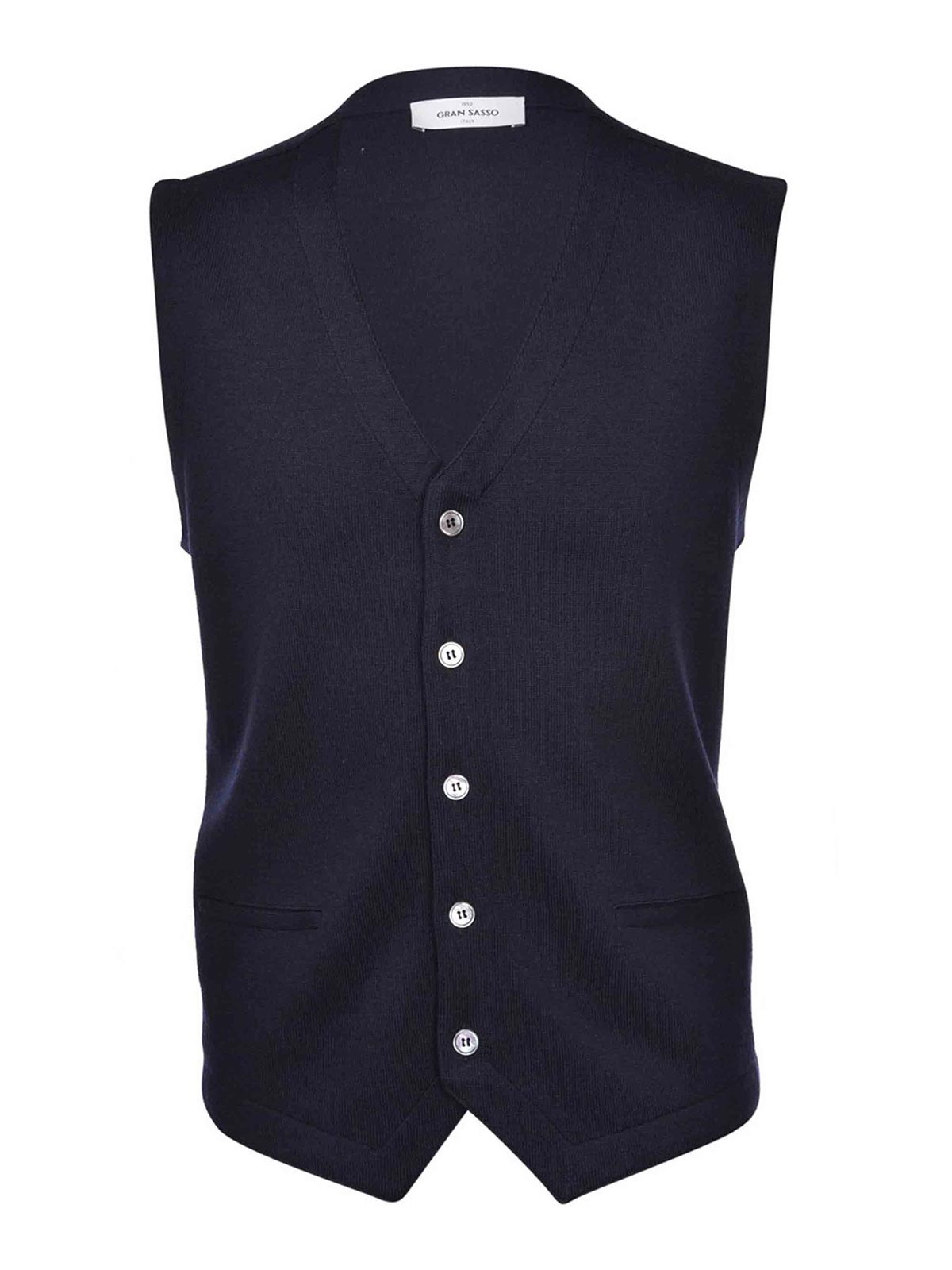 Shop Gran Sasso Gilet In Black