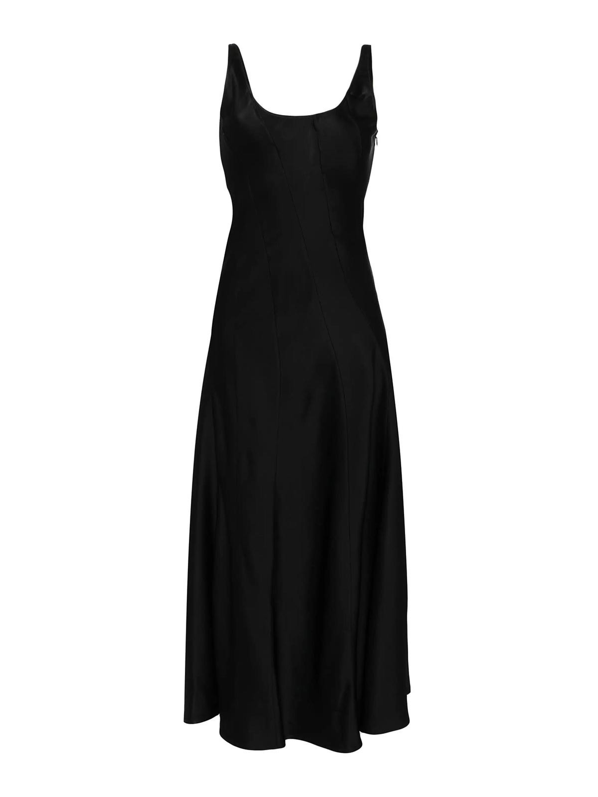 Shop Jil Sander Midi Dress In Black